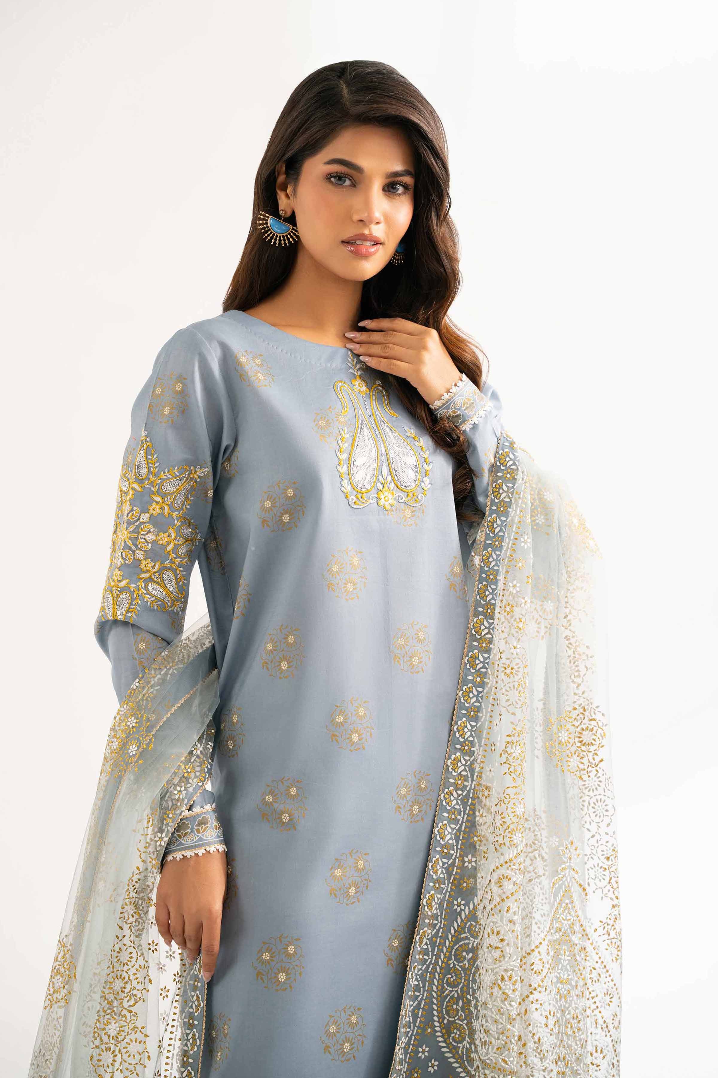 3 Piece - Paste Printed Suit - 42501858 for Women - Unstitched Collection | Nishat | Shop Online
