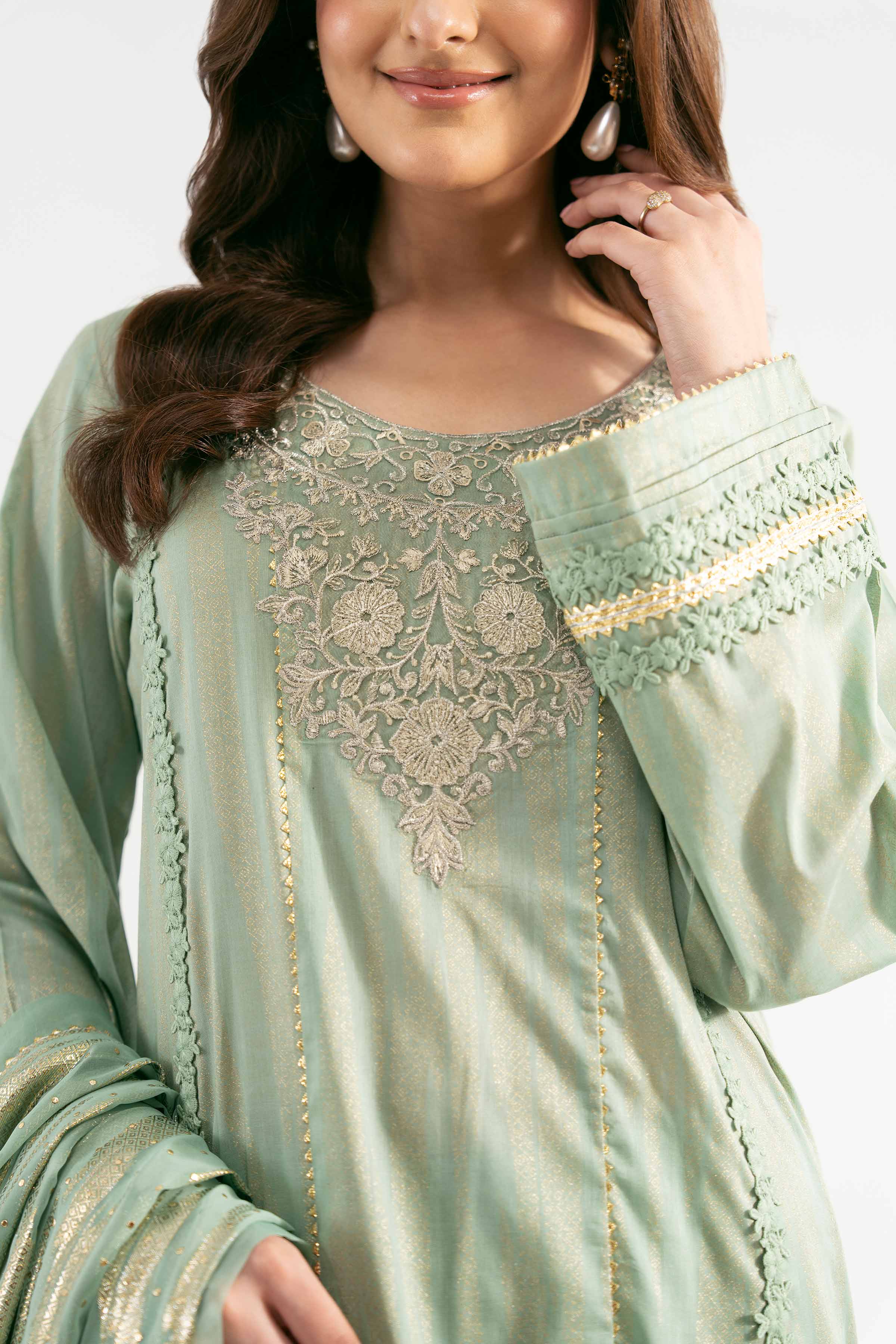 3 Piece - Digital Printed Embroidered Suit - 42501860 for Women - Unstitched Collection | Nishat | Shop Online