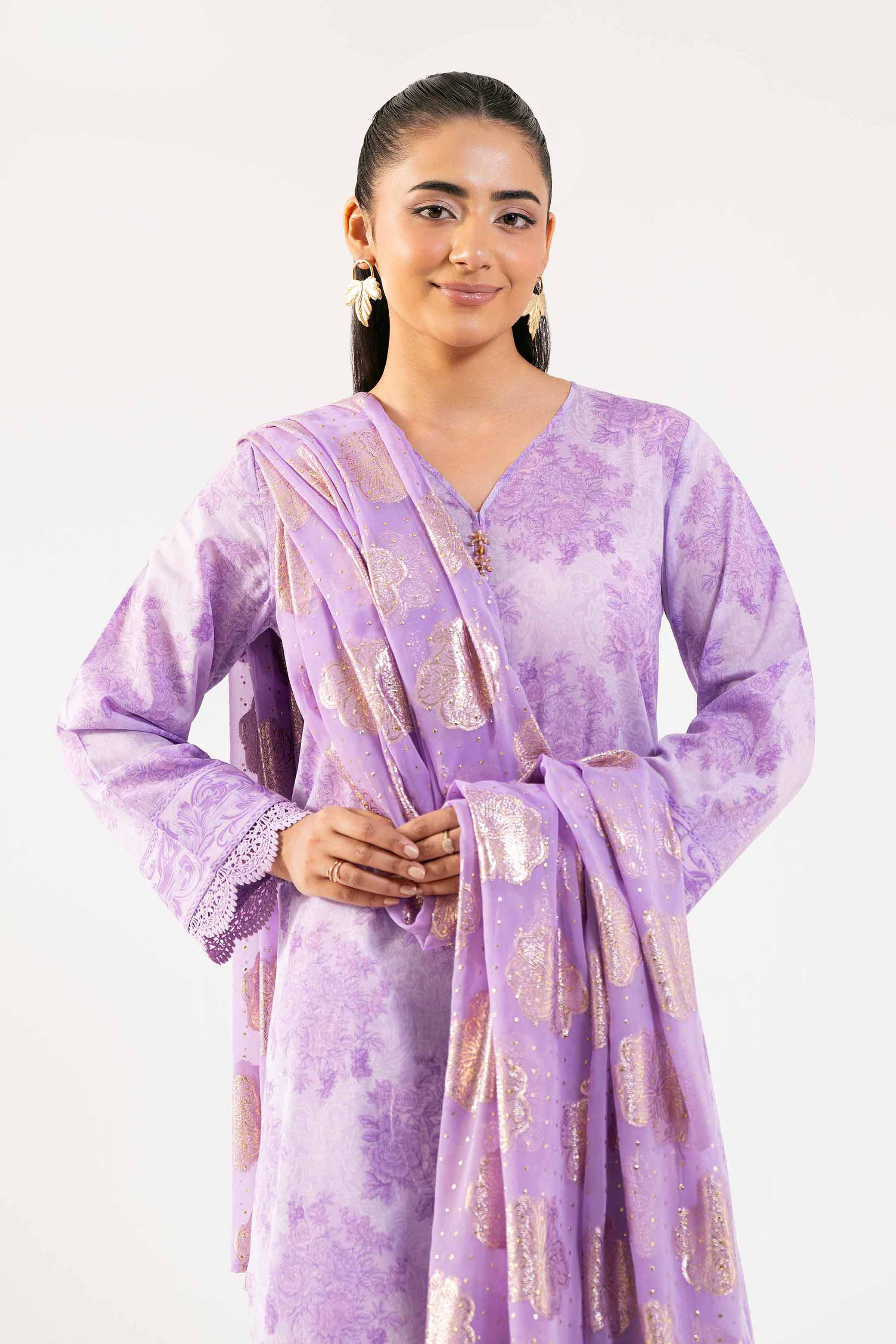 3 Piece - Digital Printed Embroidered Suit - 42501862 for Women - Unstitched Collection | Nishat | Shop Online