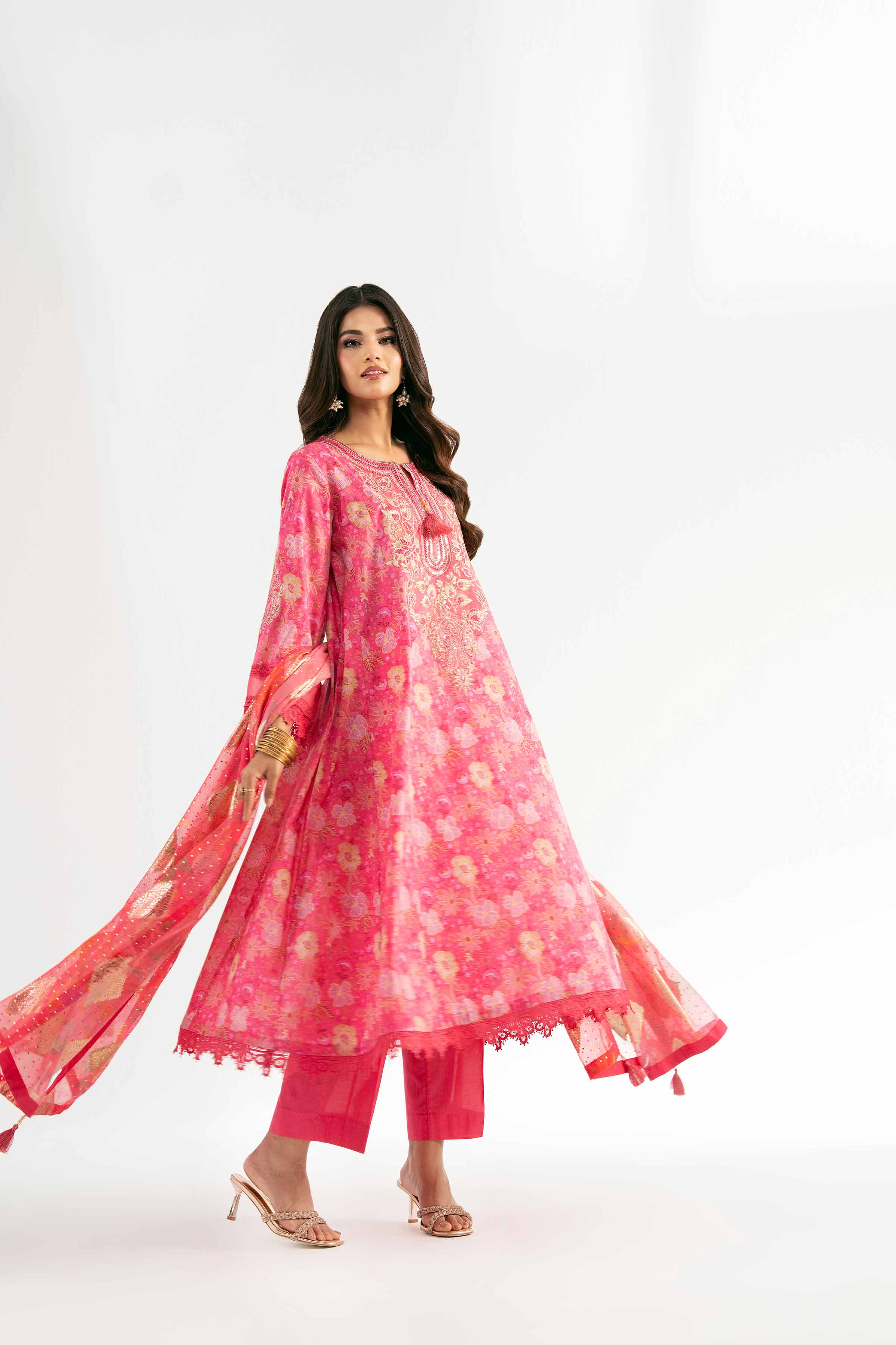 3 Piece - Digital Printed Embroidered Suit - 42501865 for Women - Unstitched Collection | Nishat | Shop Online