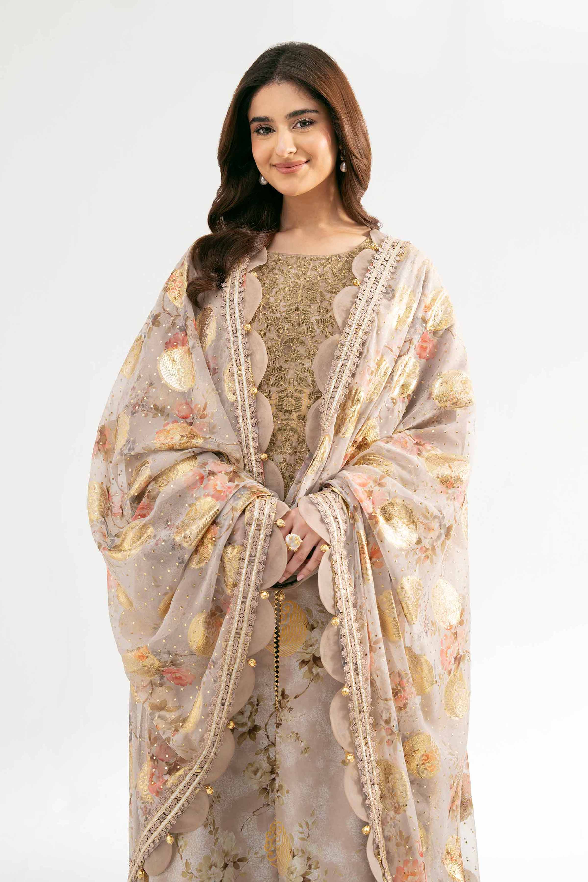 3 Piece - Digital Printed Embroidered Suit - 42501866 for Women - Unstitched Collection | Nishat | Shop Online
