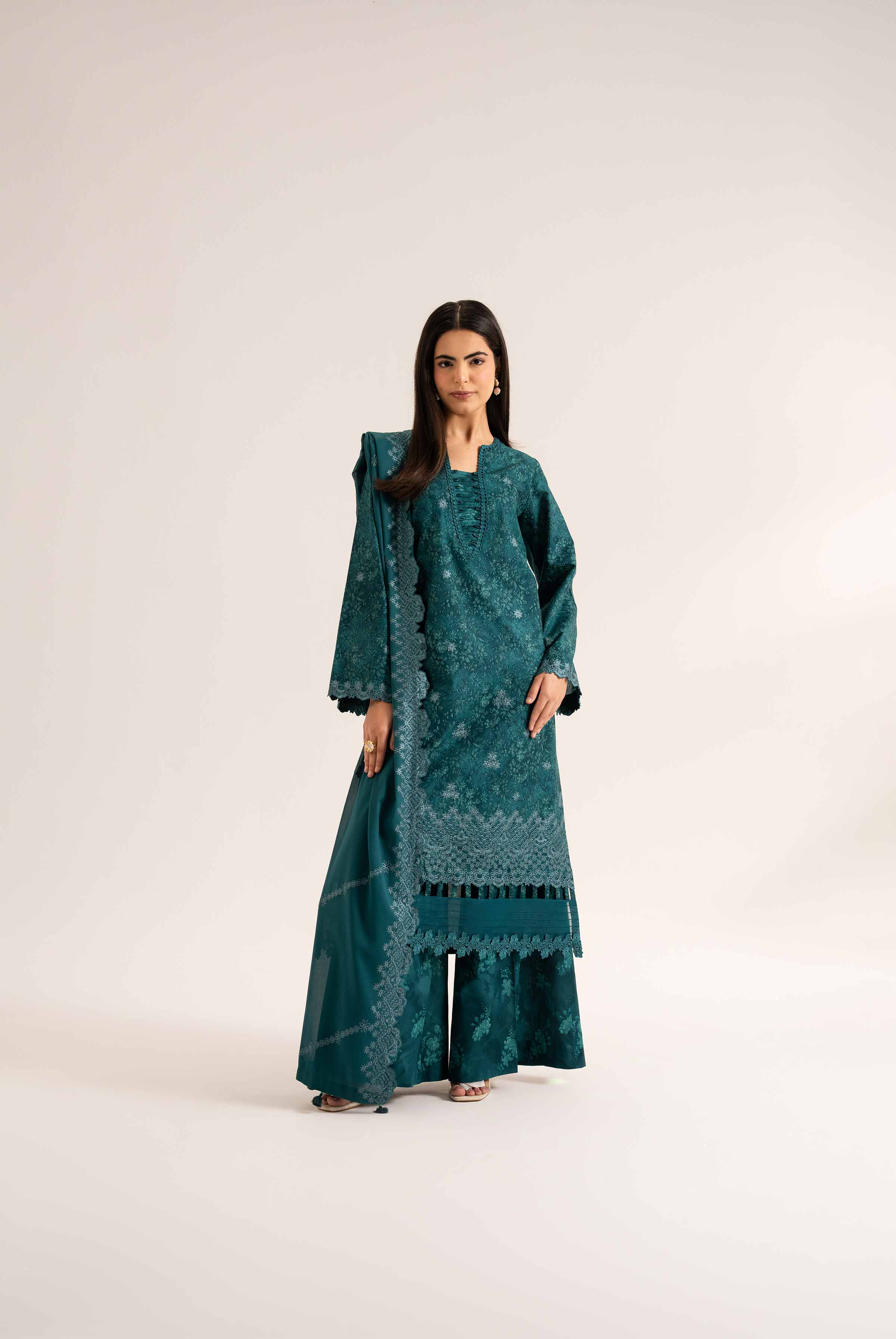 3 Piece - Printed Embroidered Suit - 42501869 for Women - Unstitched Collection | Nishat | Shop Online