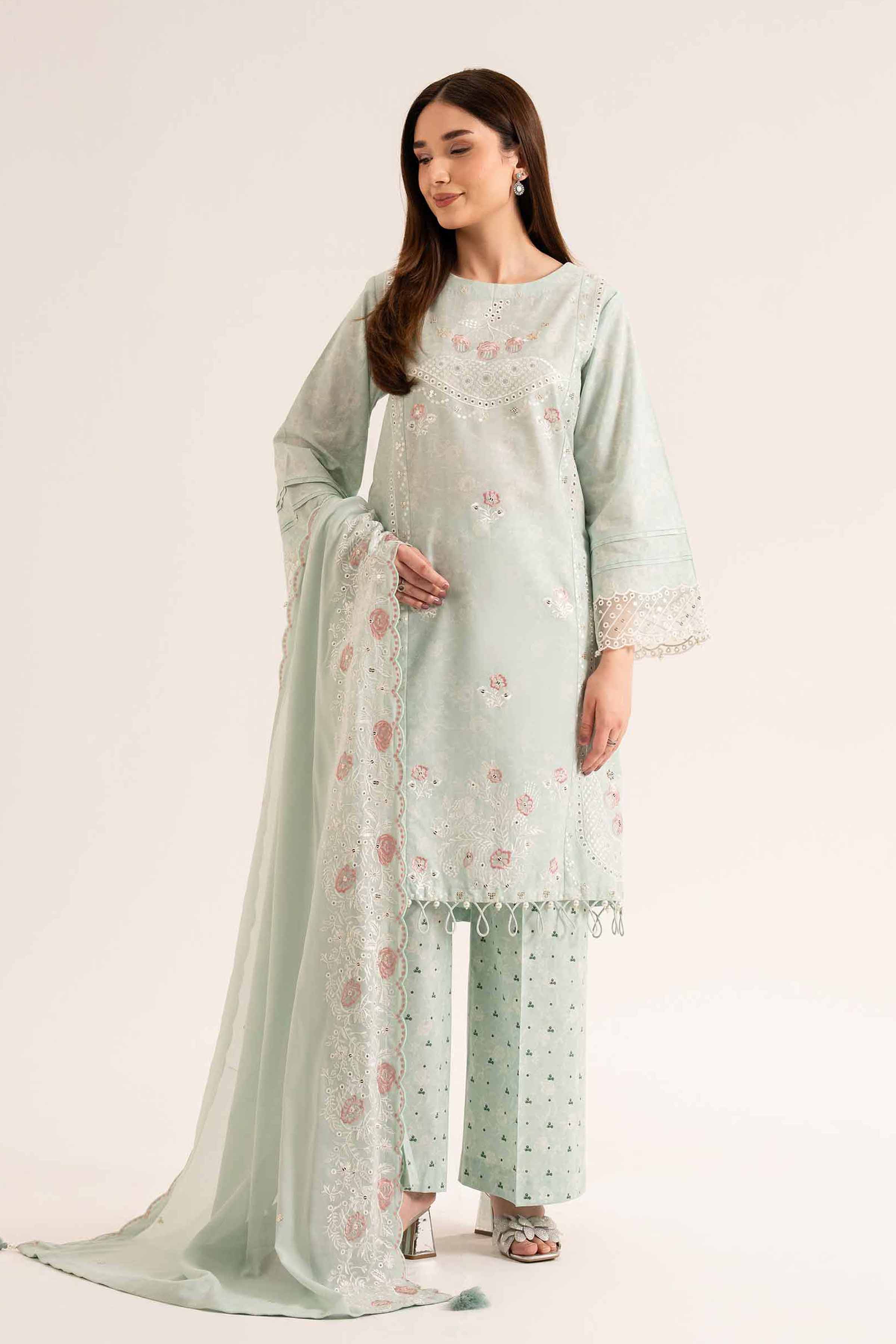 3 Piece - Printed Embroidered Suit - 42501873 for Women - Unstitched Collection | Nishat | Shop Online