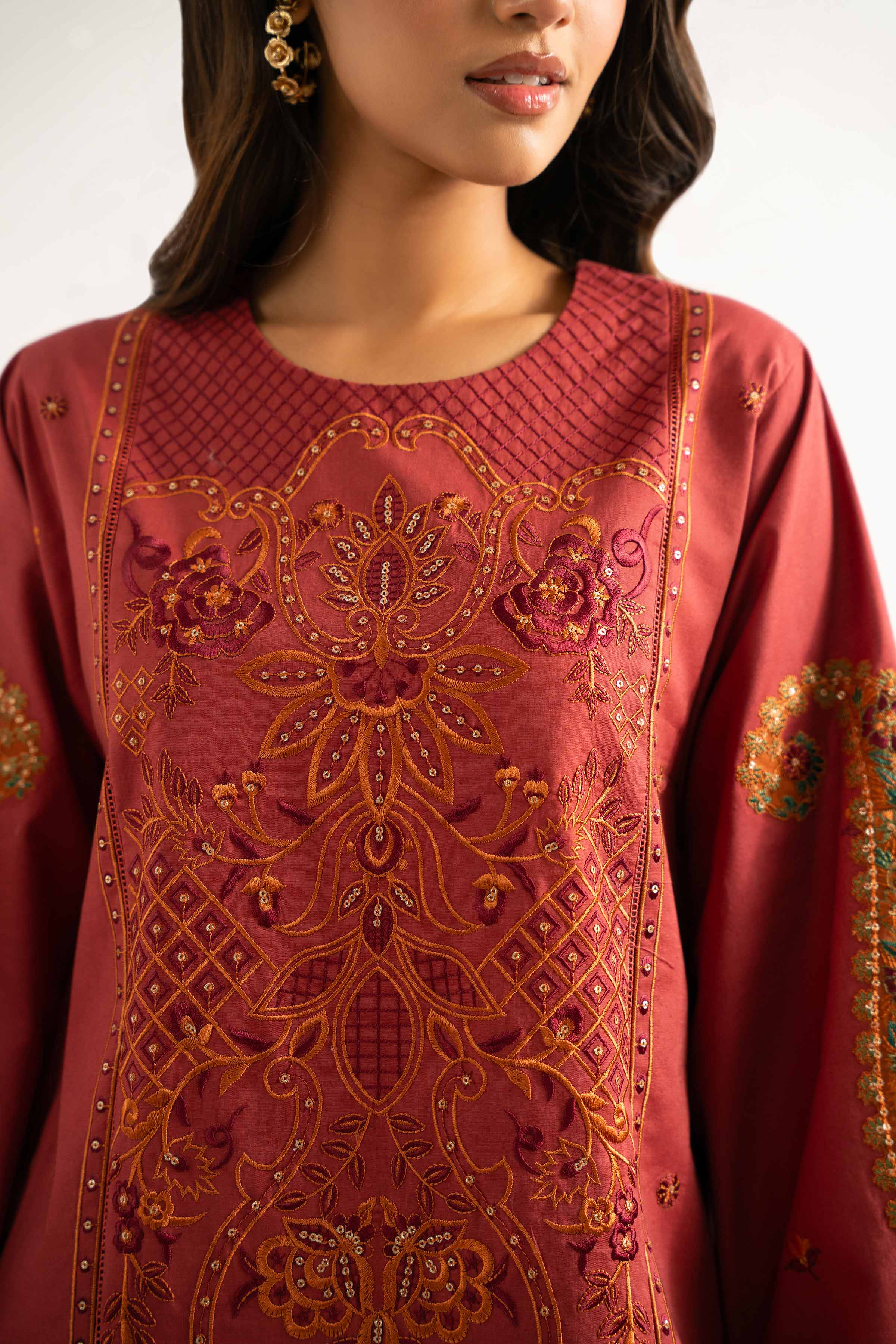 3 Piece - Digital Printed Embroidered Suit - 42501880 for Women - Unstitched Collection | Nishat | Shop Online