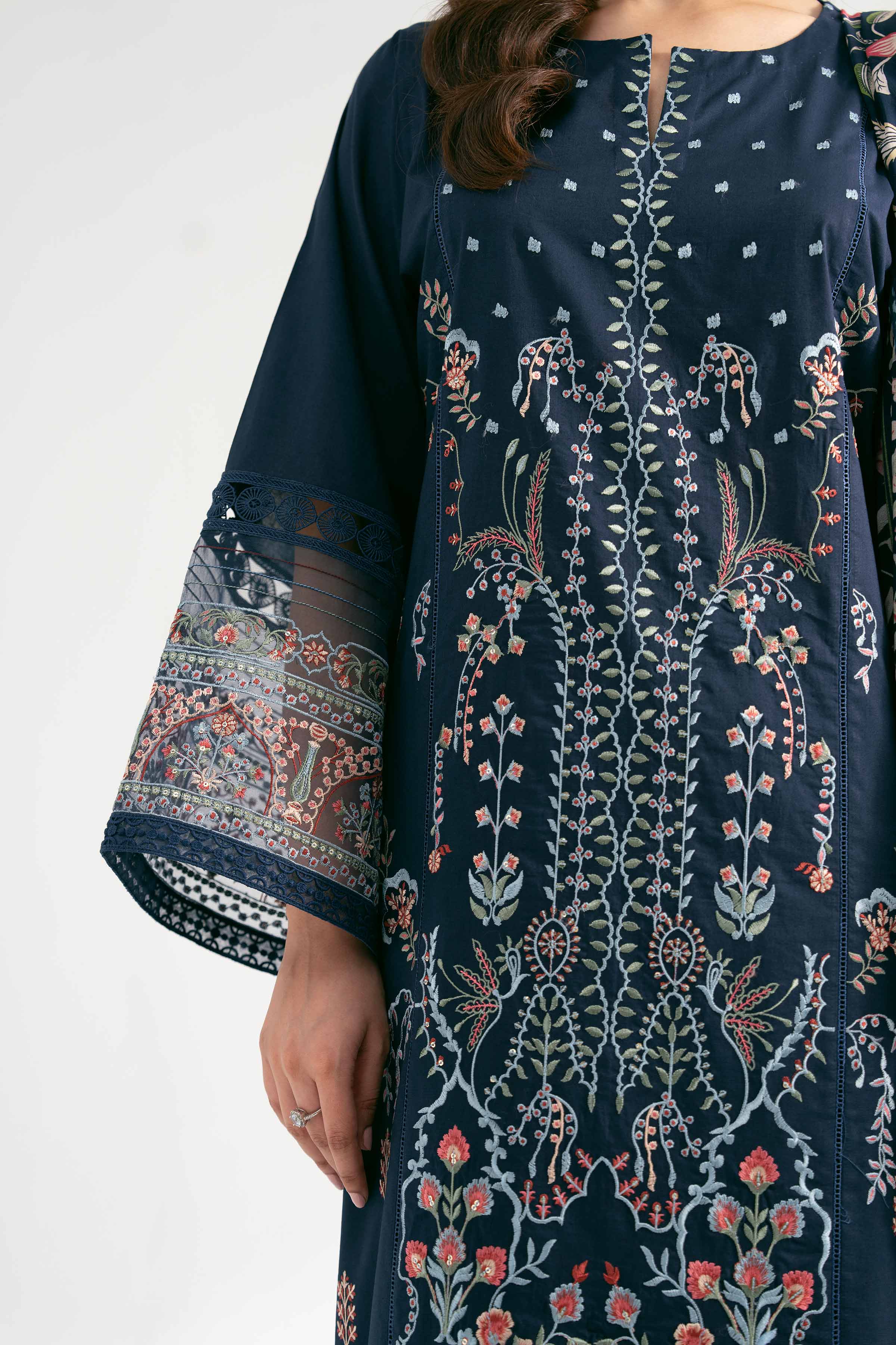 3 Piece - Digital Printed Embroidered Suit - 42501882 for Women - Unstitched Collection | Nishat | Shop Online