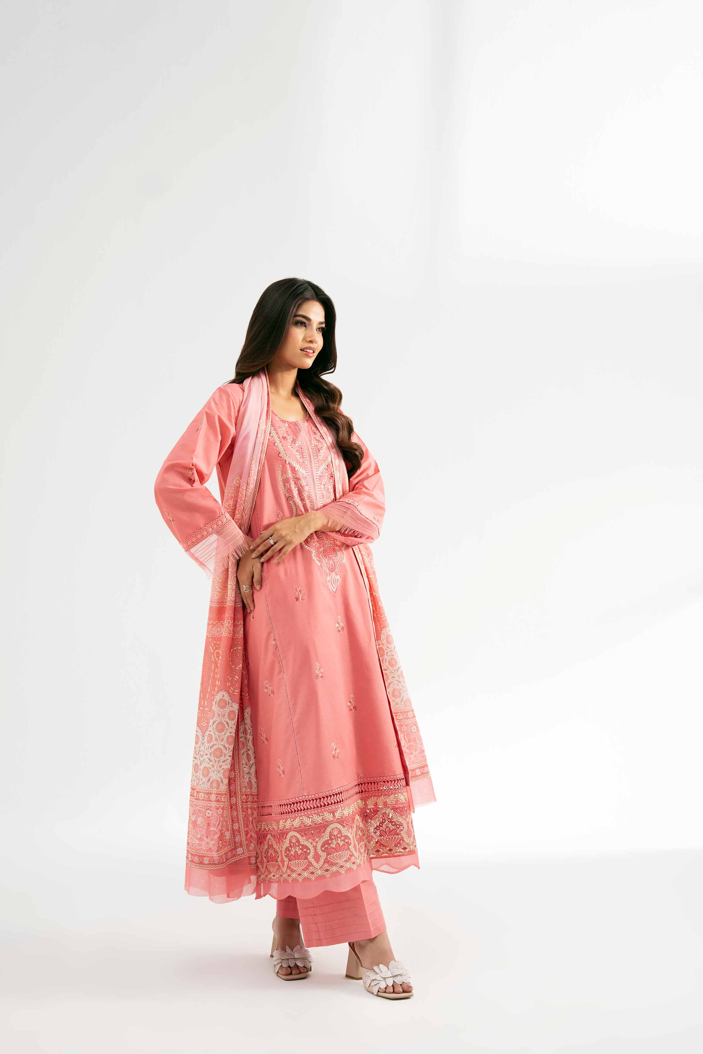 3 Piece - Digital Printed Embroidered Suit - 42501884 for Women - Unstitched Collection | Nishat | Shop Online