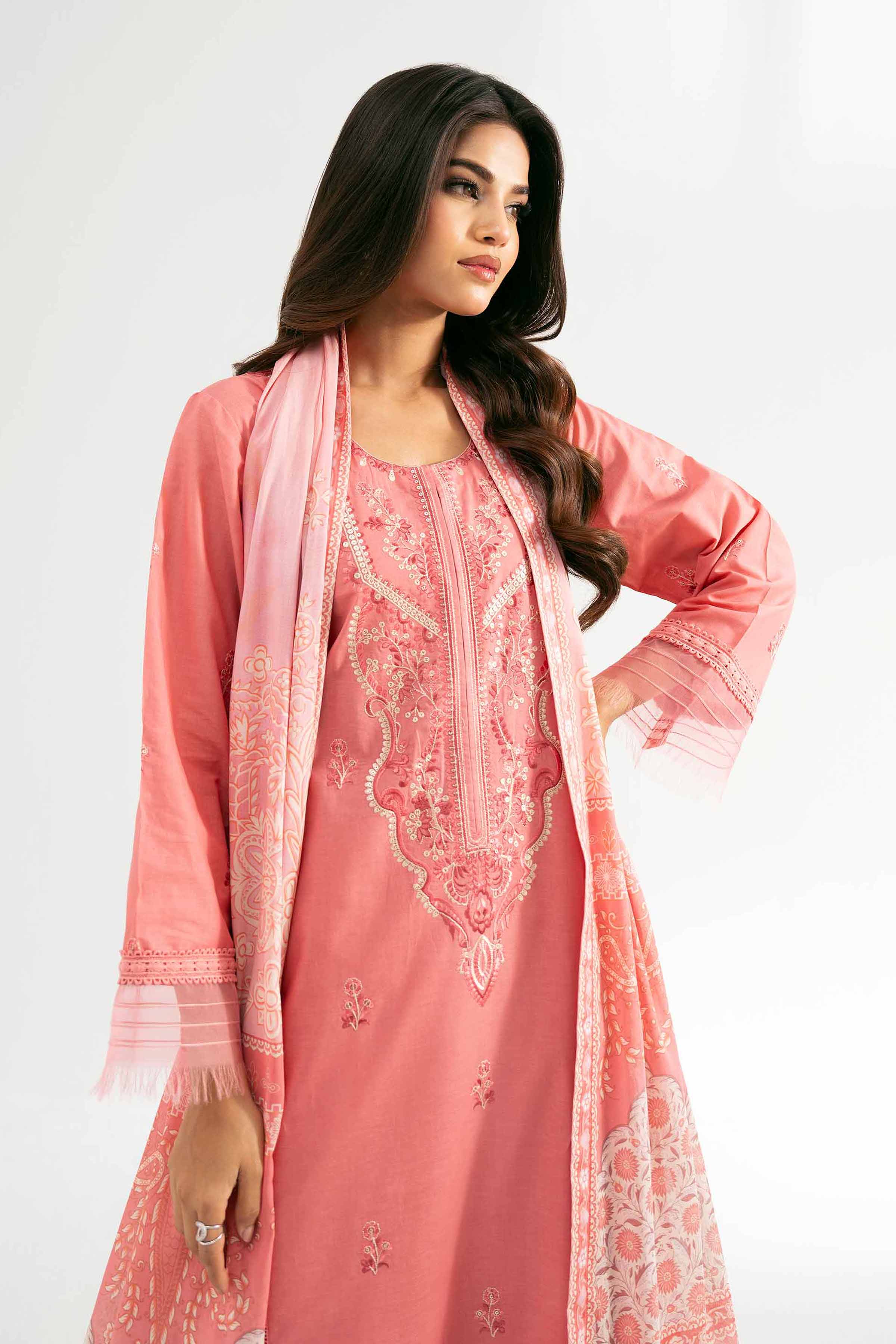 3 Piece - Digital Printed Embroidered Suit - 42501884 for Women - Unstitched Collection | Nishat | Shop Online