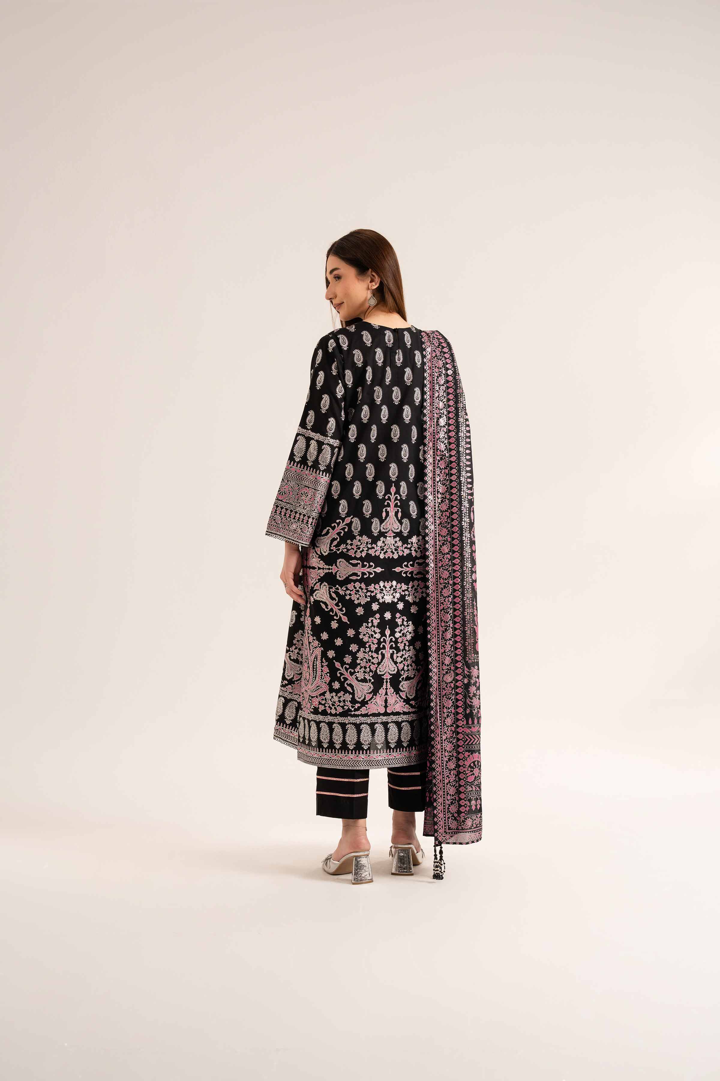 3 Piece - Foil Printed Suit - 42501900 for Women - Unstitched Collection | Nishat | Shop Online