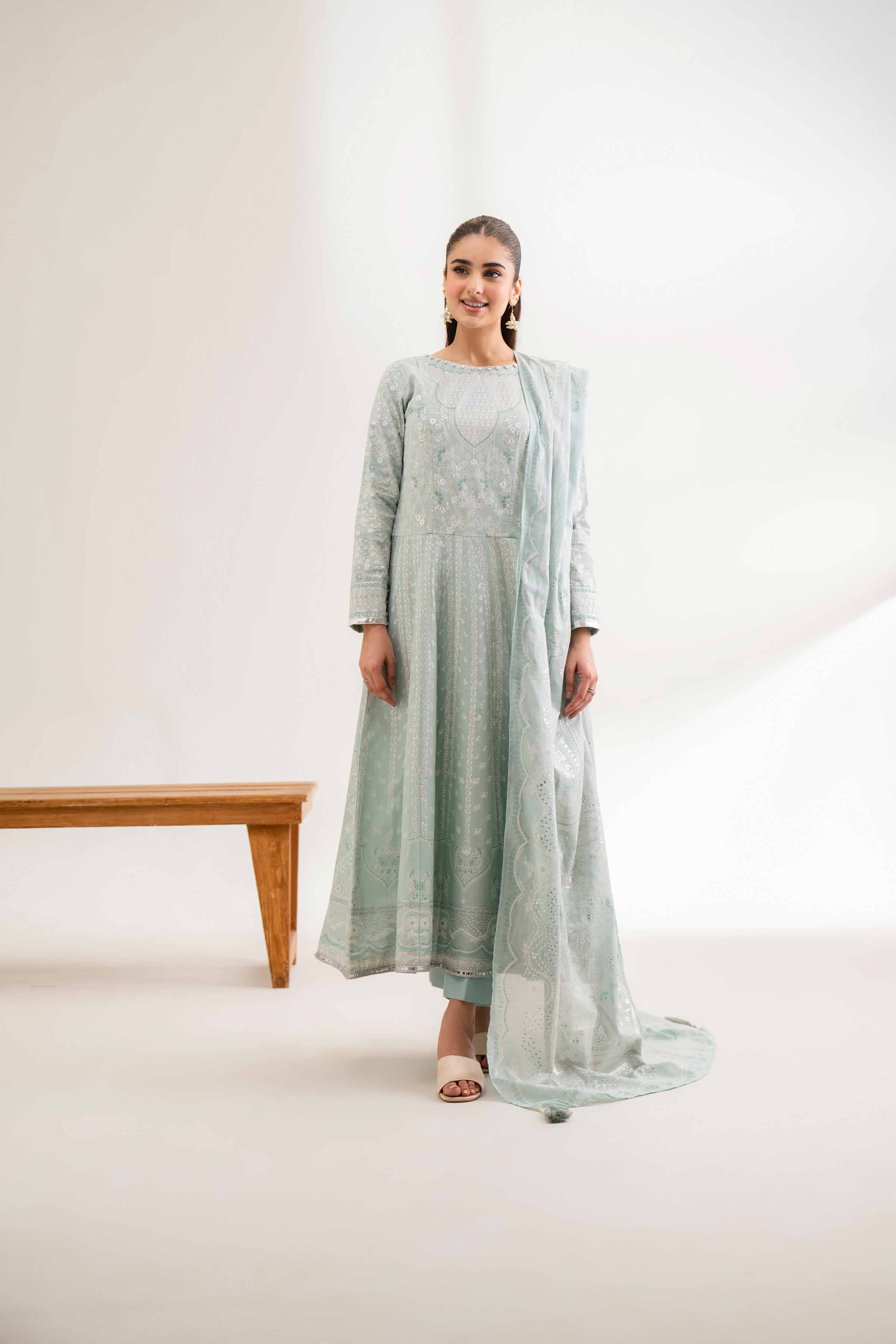 3 Piece - Foil Printed Suit - 42501901 for Women - Unstitched Collection | Nishat | Shop Online