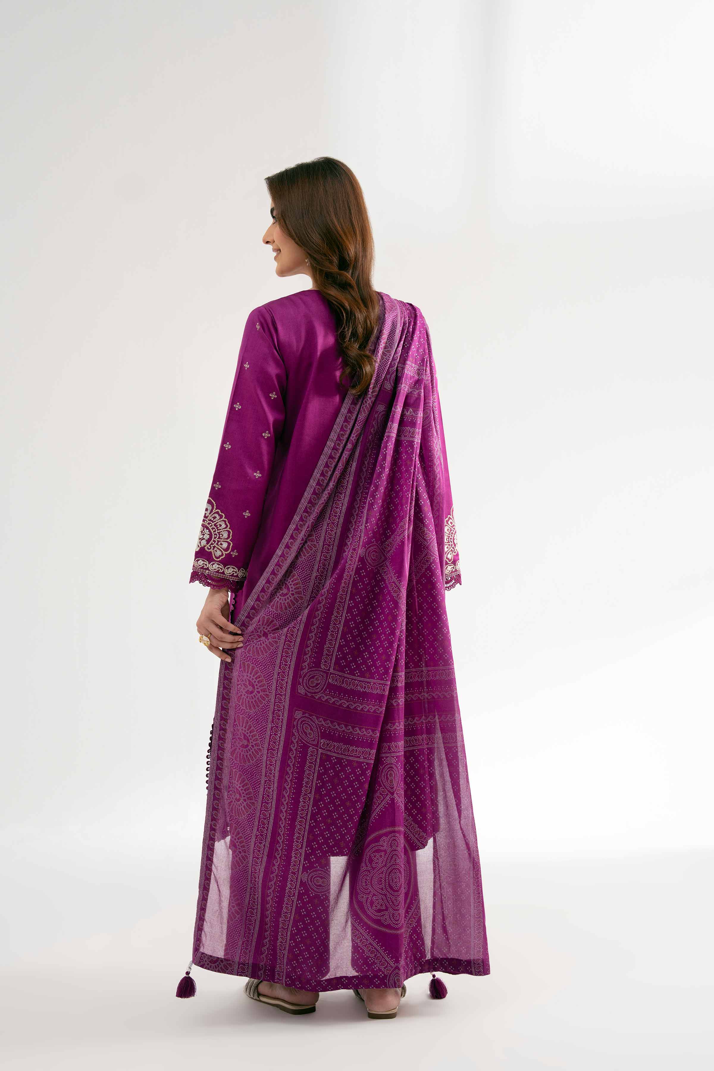 3 Piece - Block Printed Suit - 42501911 for Women - Unstitched Collection | Nishat | Shop Online