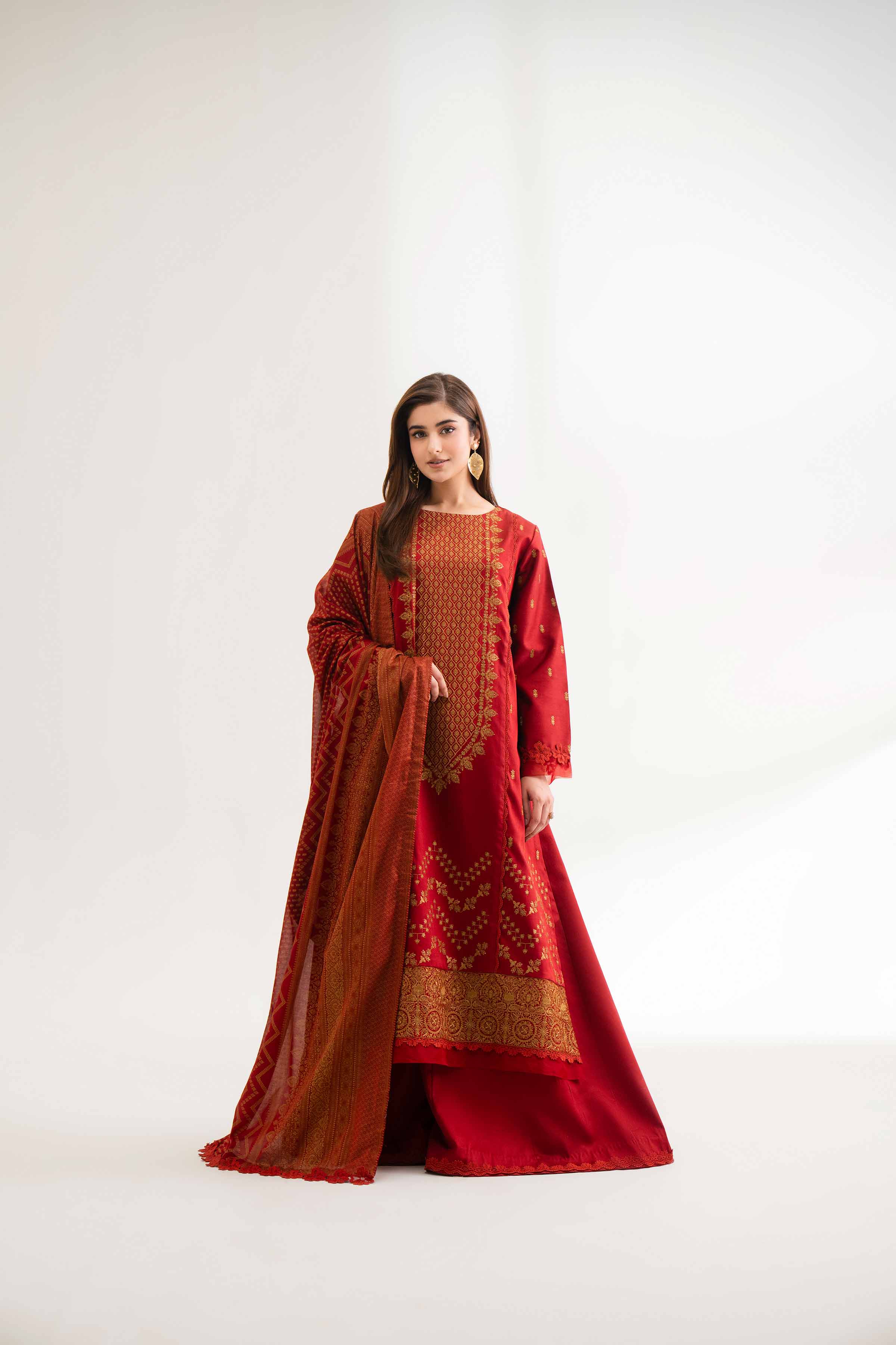 3 Piece - Block Printed Suit - 42501912 for Women - Unstitched Collection | Nishat | Shop Online