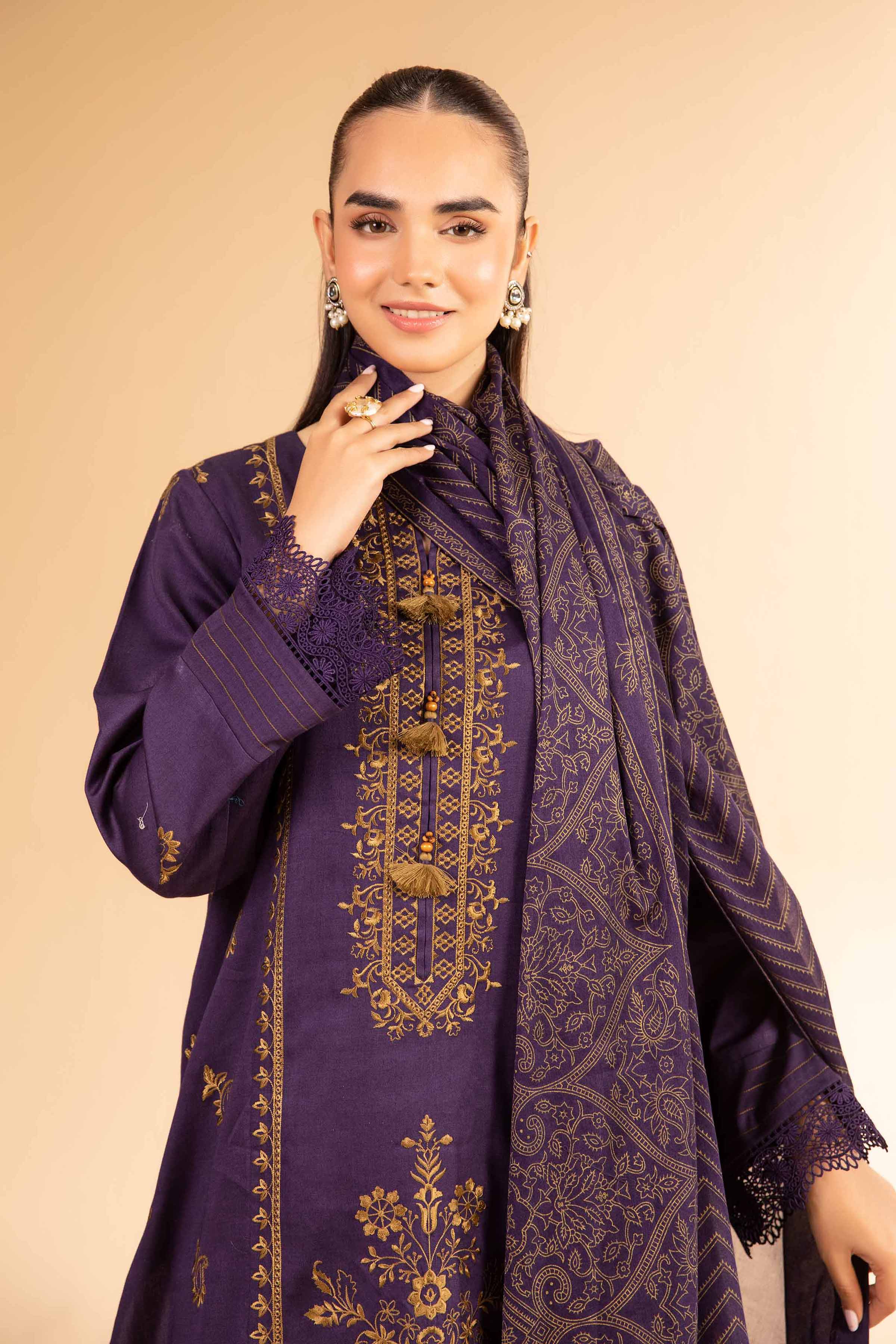 3 Piece - Block Printed Suit - 42501914 for Women - Unstitched Collection | Nishat | Shop Online
