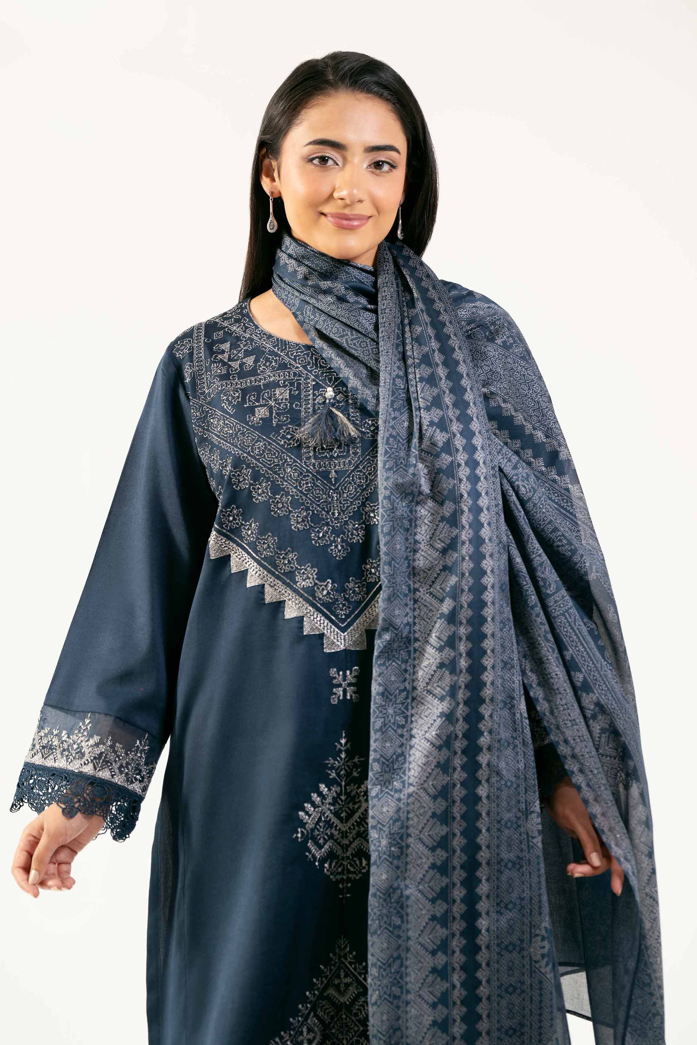 3 Piece - Printed Embroidered Suit - 42501916 for Women - Unstitched Collection | Nishat | Shop Online