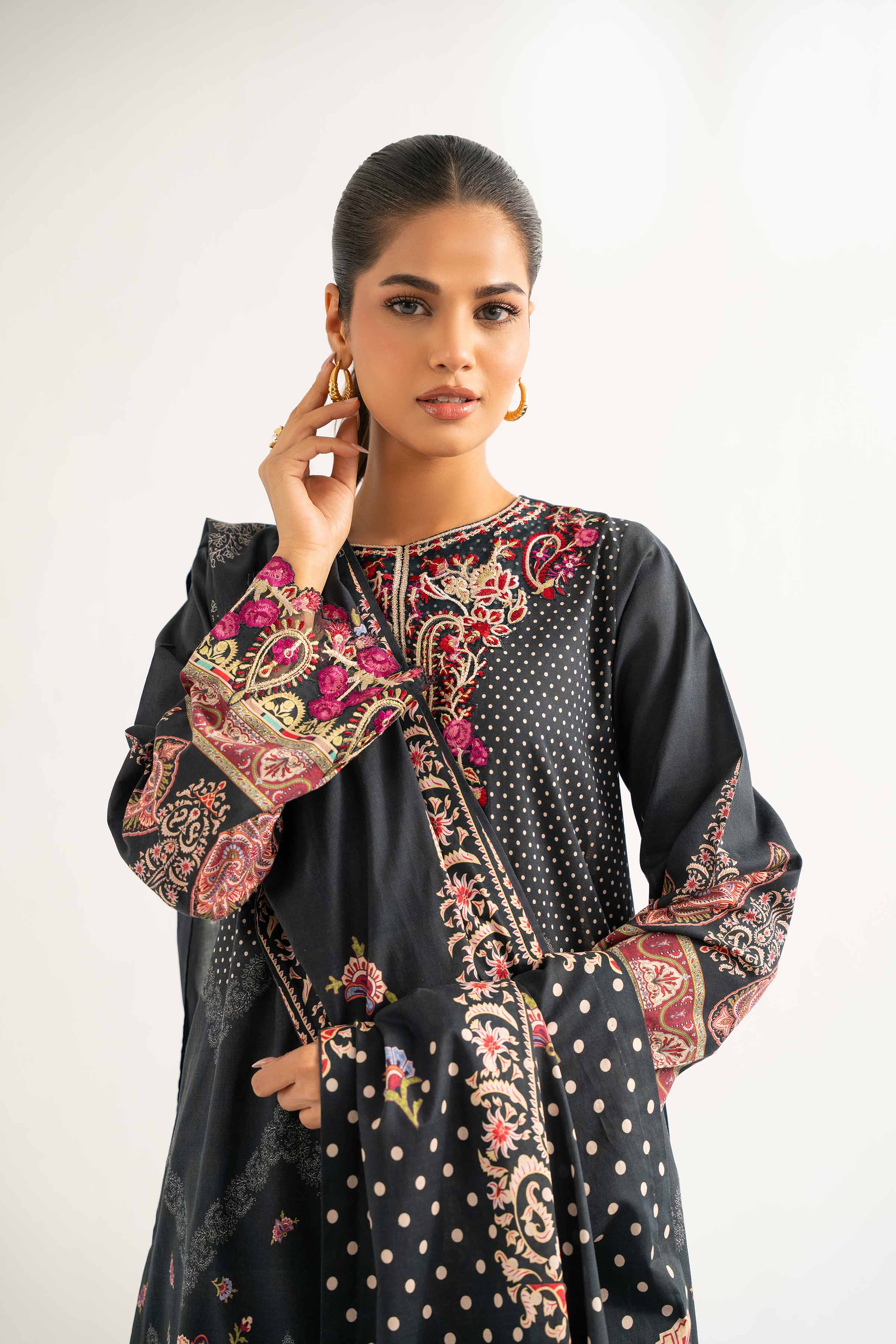 3 Piece - Digital Printed Embroidered Suit - 42501924 for Women - Unstitched Collection | Nishat | Shop Online