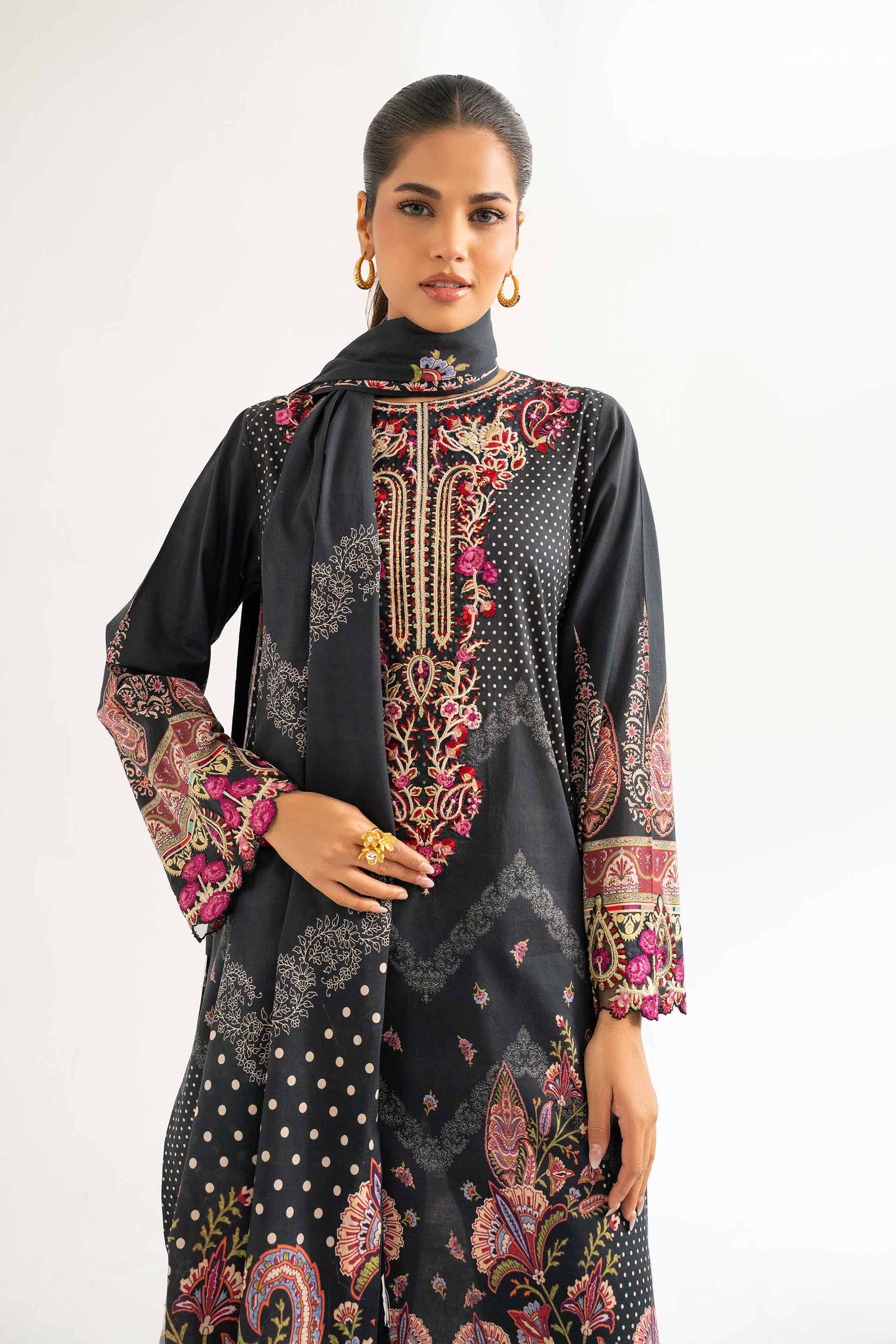 3 Piece - Digital Printed Embroidered Suit - 42501924 for Women - Unstitched Collection | Nishat | Shop Online