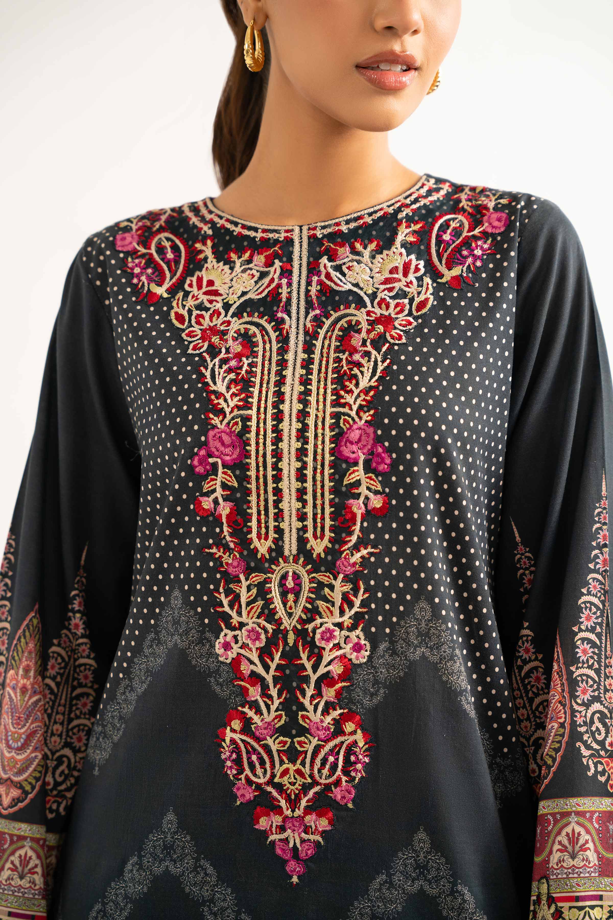 3 Piece - Digital Printed Embroidered Suit - 42501924 for Women - Unstitched Collection | Nishat | Shop Online
