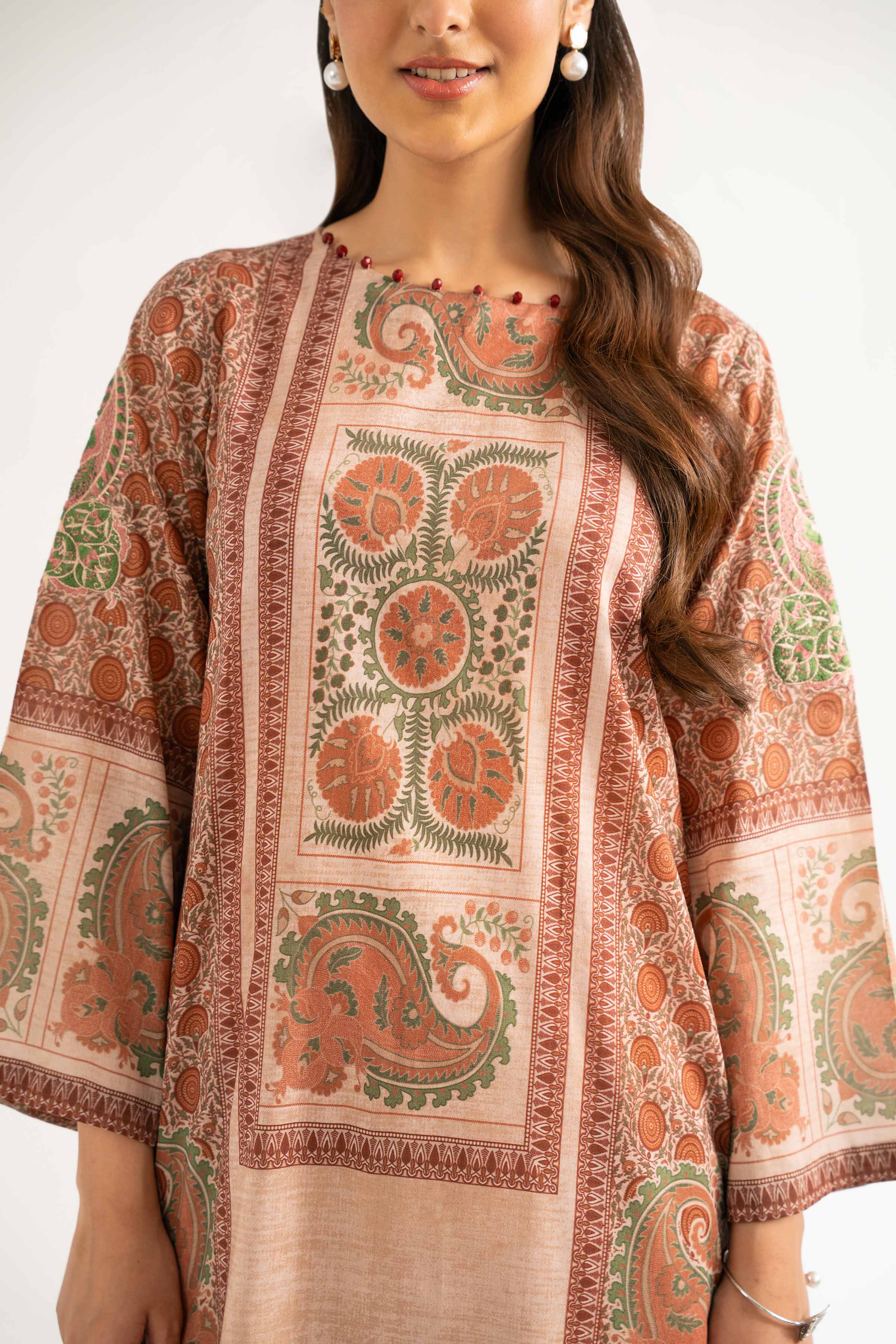 3 Piece - Digital Printed Embroidered Suit - 42501925 for Women - Unstitched Collection | Nishat | Shop Online