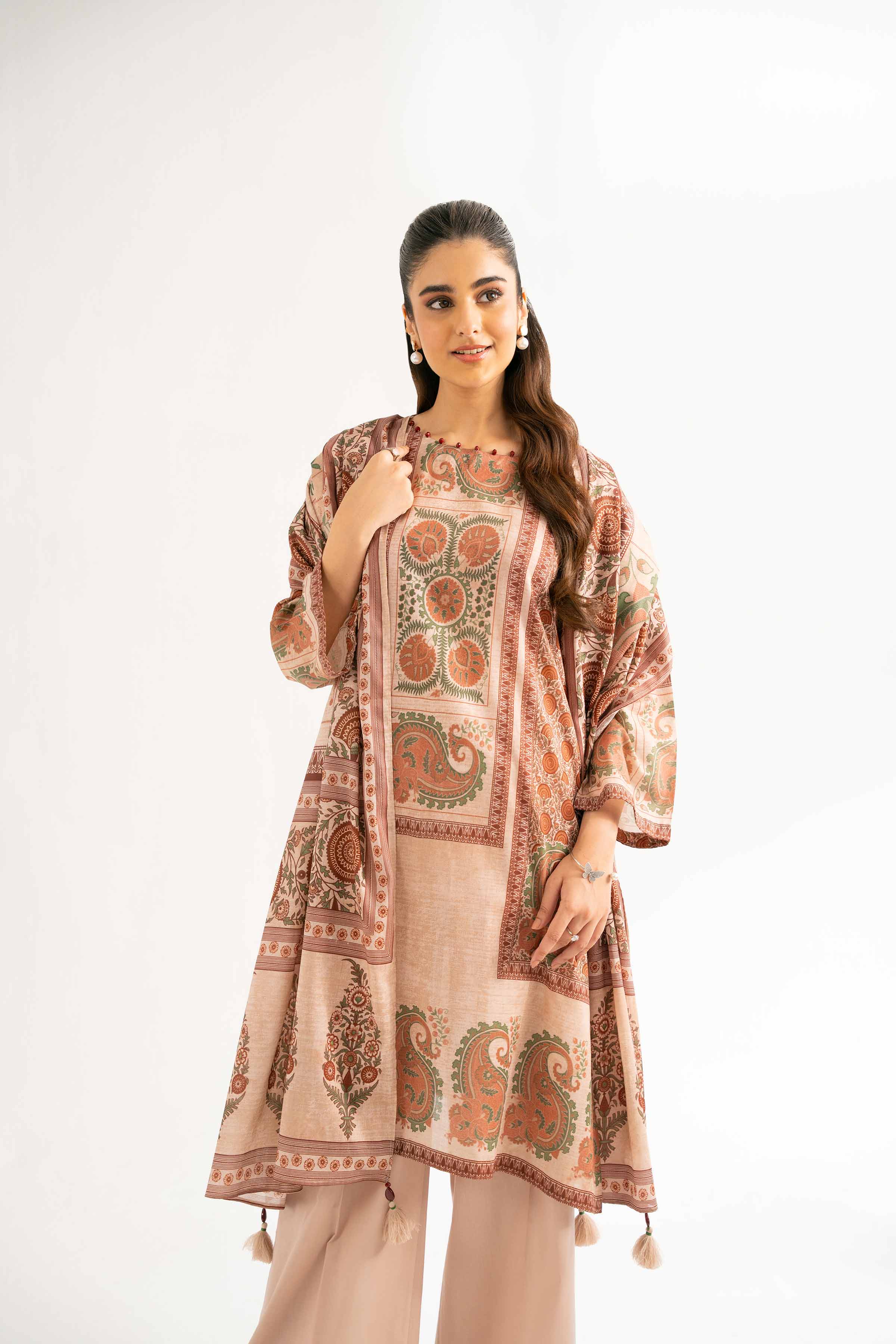 3 Piece - Digital Printed Embroidered Suit - 42501925 for Women - Unstitched Collection | Nishat | Shop Online