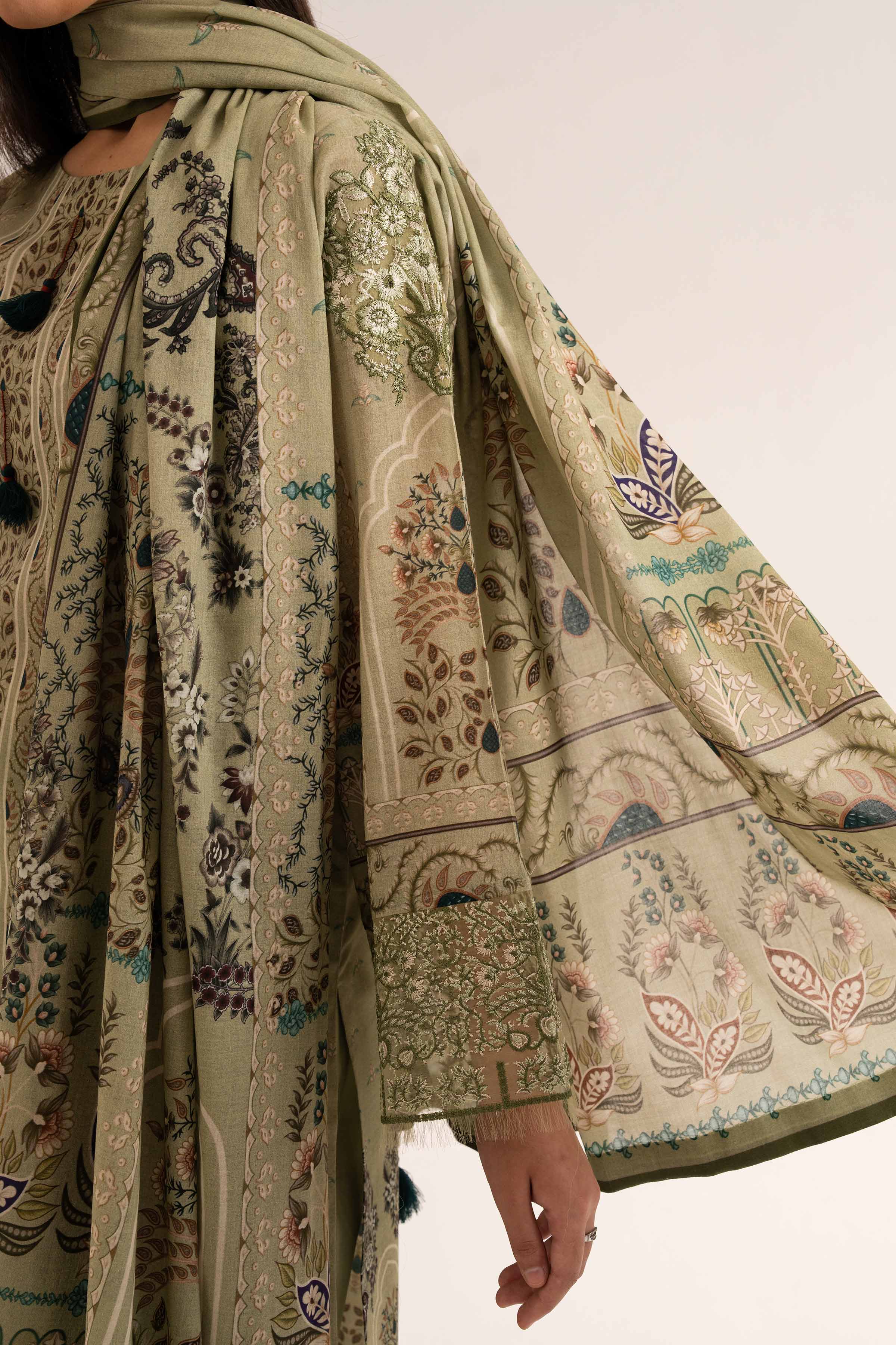3 Piece - Digital Printed Embroidered Suit - 42501926 for Women - Unstitched Collection | Nishat | Shop Online