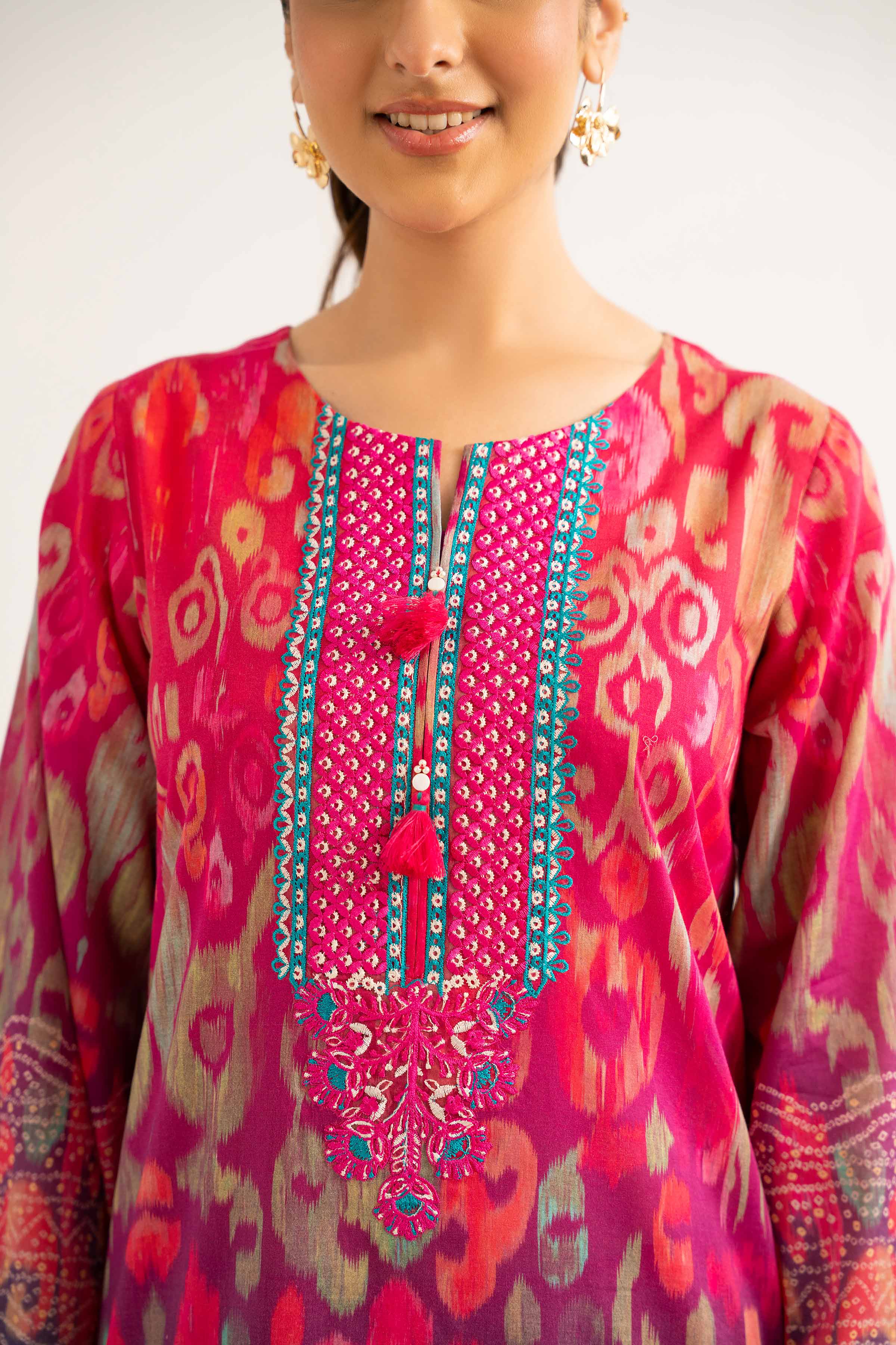 3 Piece - Digital Printed Embroidered Suit - 42501927 for Women - Unstitched Collection | Nishat | Shop Online