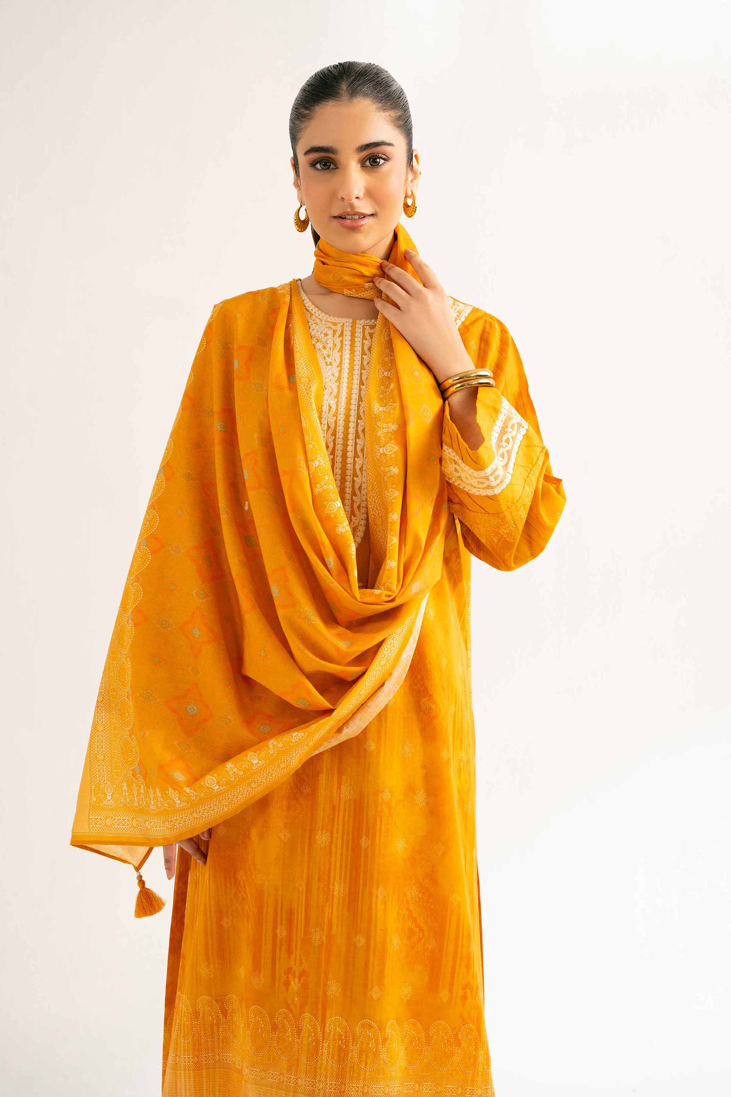 3 Piece - Digital Printed Embroidered Suit - 42501928 for Women - Unstitched Collection | Nishat | Shop Online