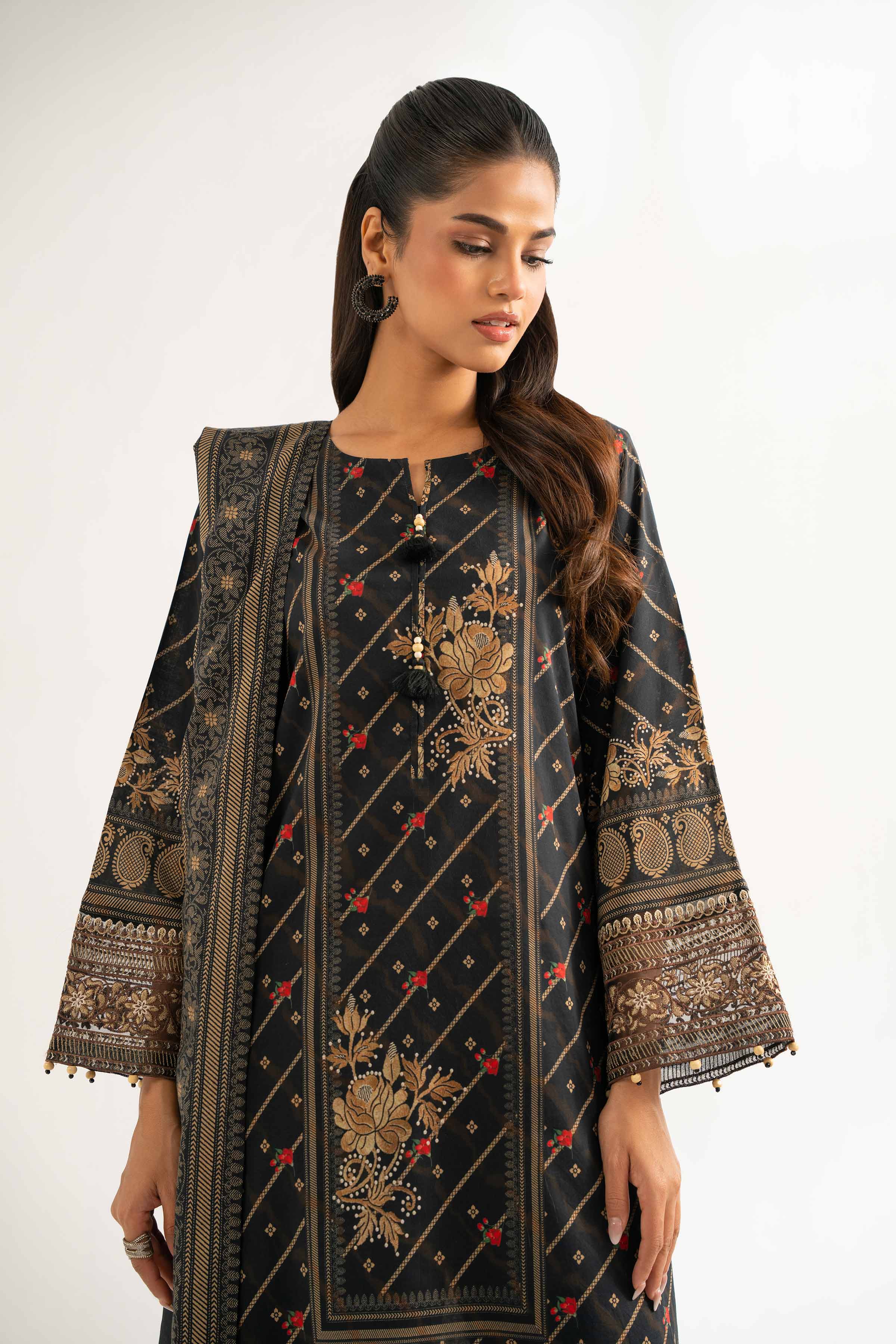 3 Piece - Digital Printed Embroidered Suit - 42501930 for Women - Unstitched Collection | Nishat | Shop Online