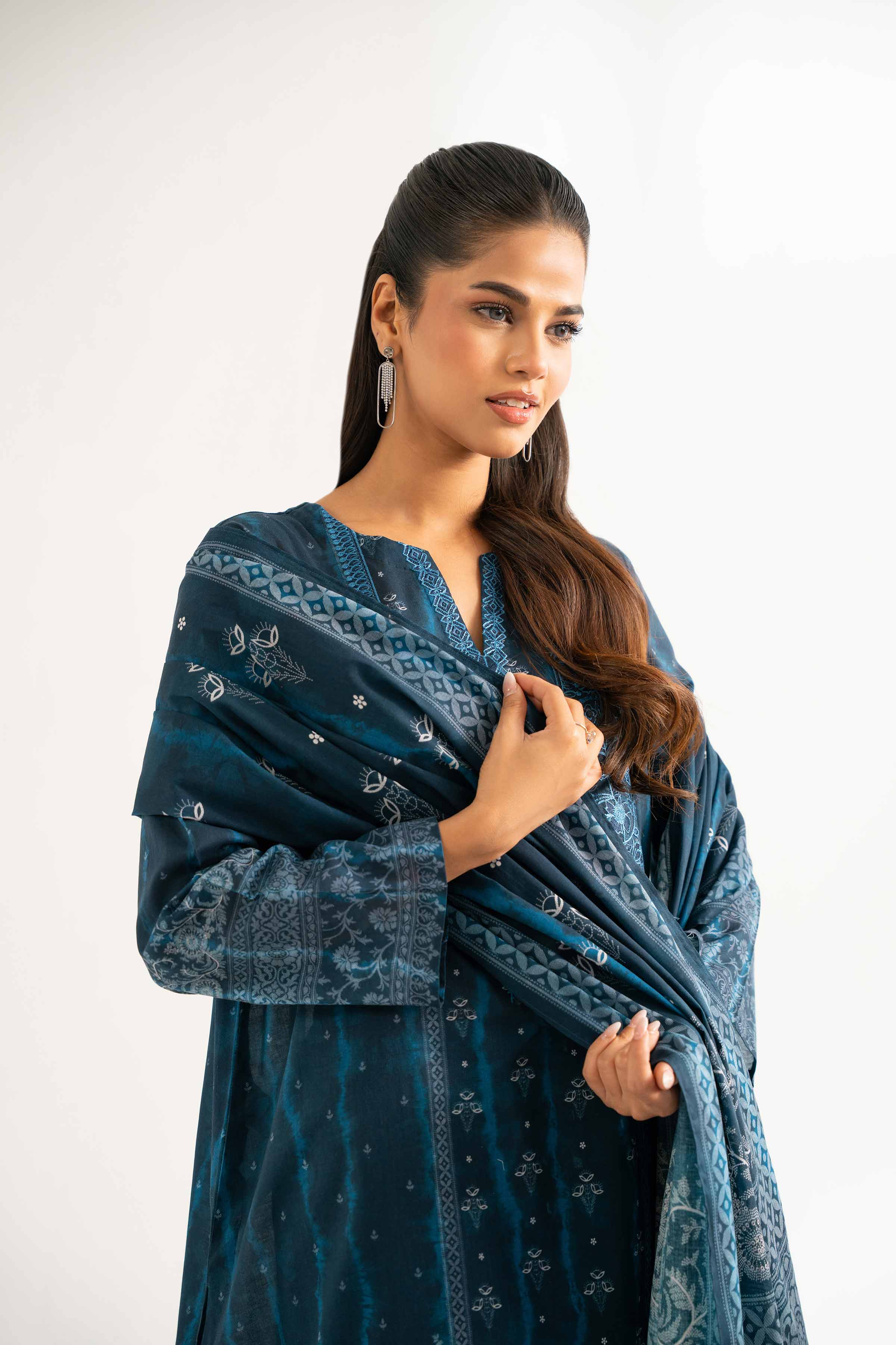 3 Piece - Digital Printed Embroidered Suit - 42501932 for Women - Unstitched Collection | Nishat | Shop Online