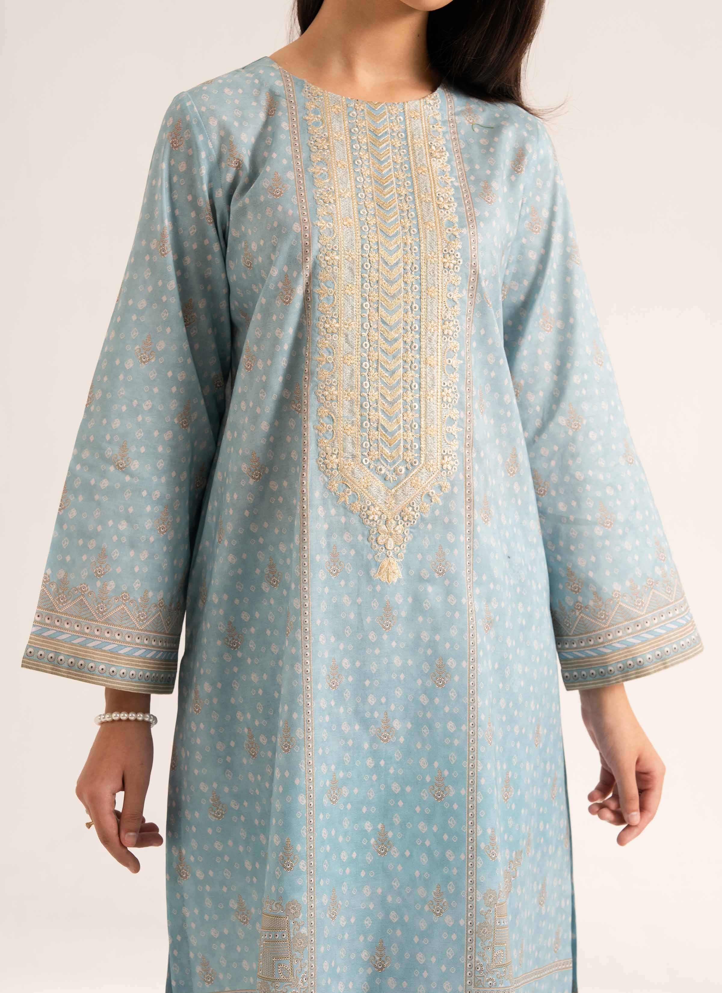 3 Piece - Digital Printed Embroidered Suit - 42501933 for Women - Unstitched Collection | Nishat | Shop Online