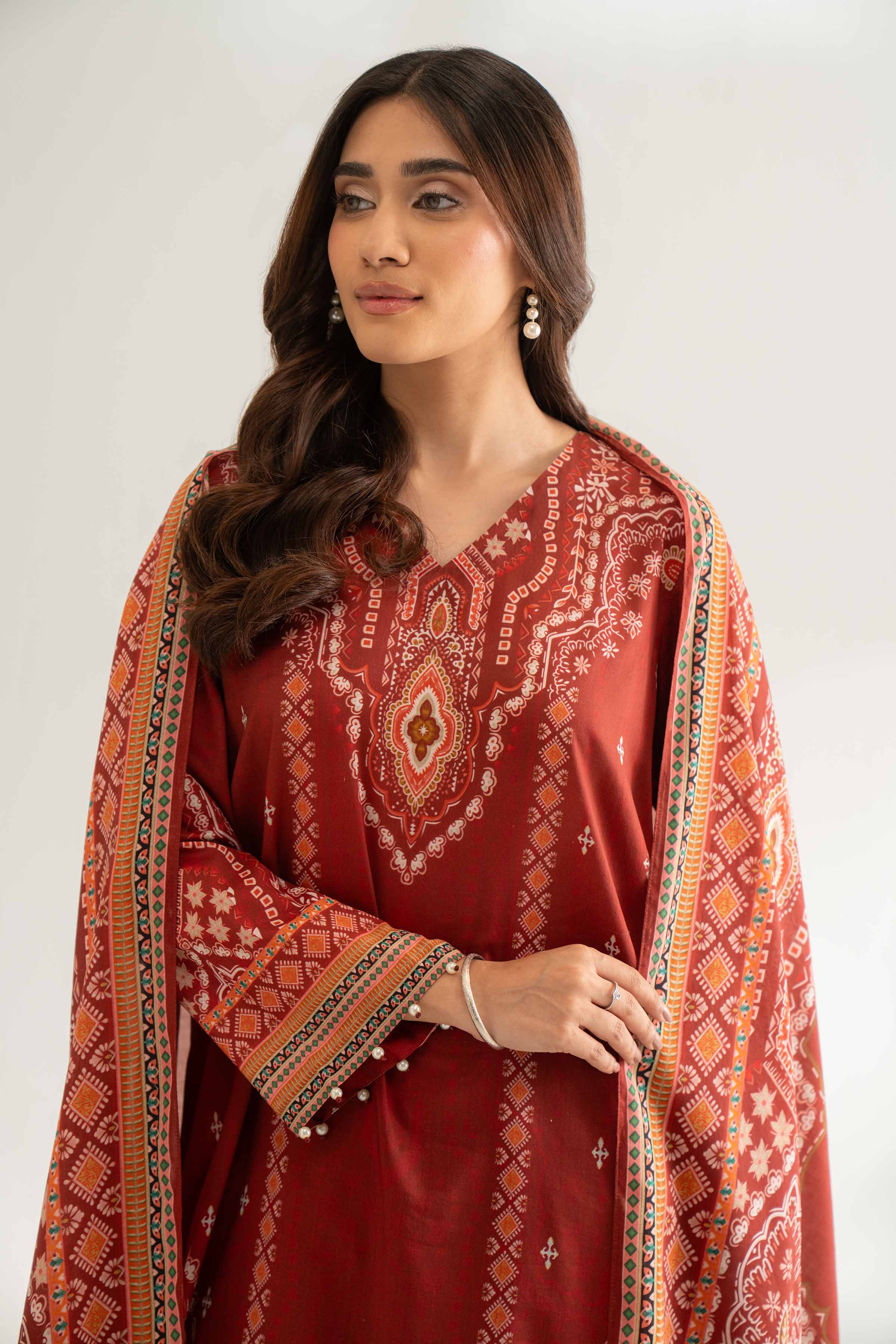 3 Piece - Digital Printed Suit - 42501936 for Women - Unstitched Collection | Nishat | Shop Online