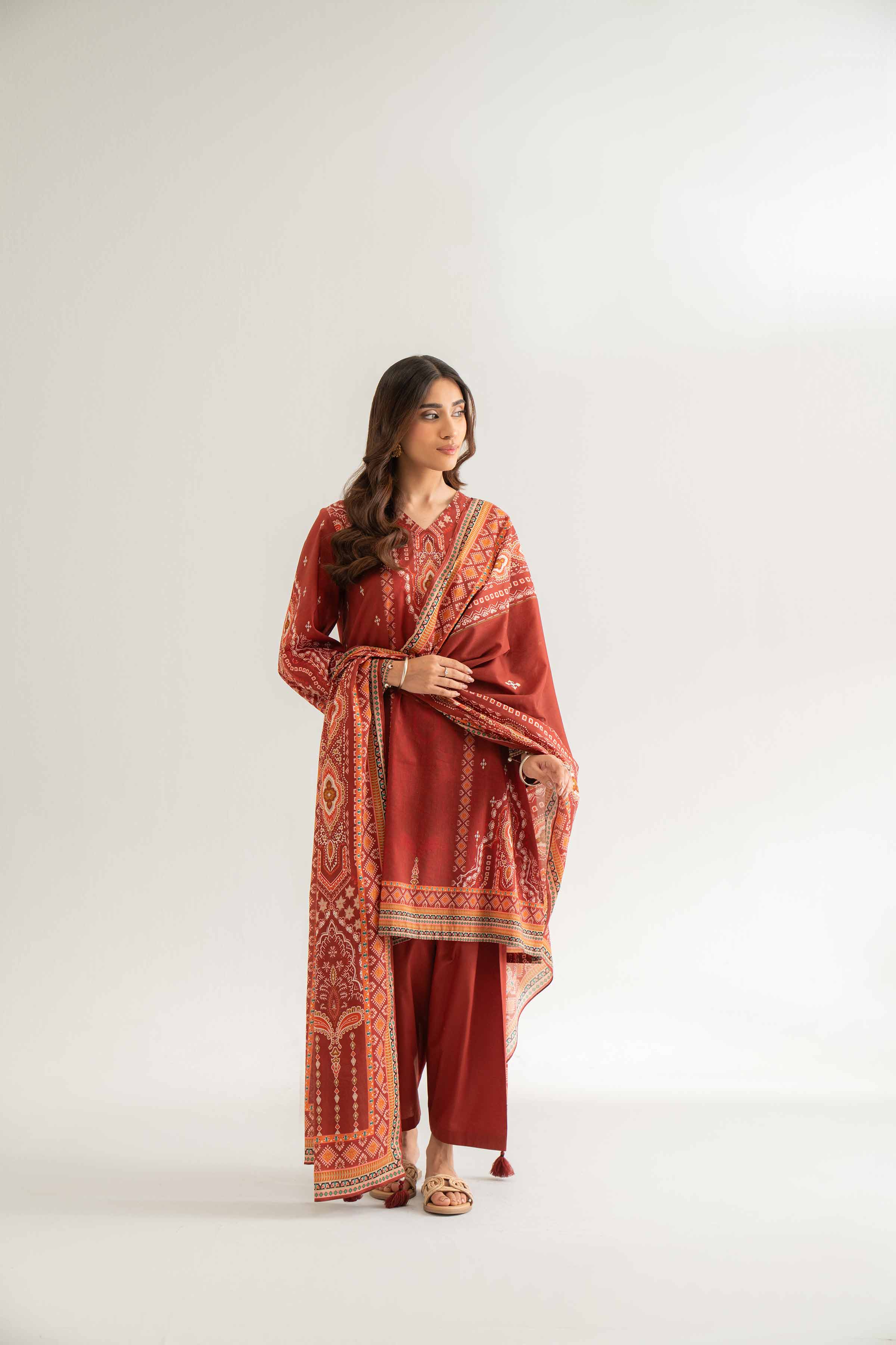 3 Piece - Digital Printed Suit - 42501936 for Women - Unstitched Collection | Nishat | Shop Online