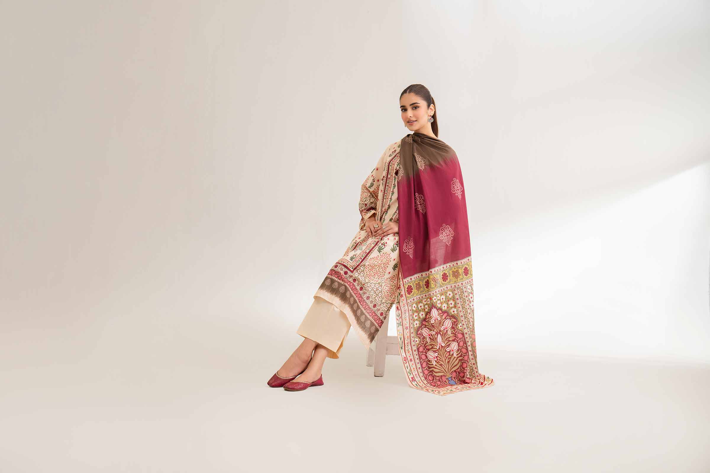 3 Piece - Digital Printed Suit - 42501939 for Women - Unstitched Collection | Nishat | Shop Online