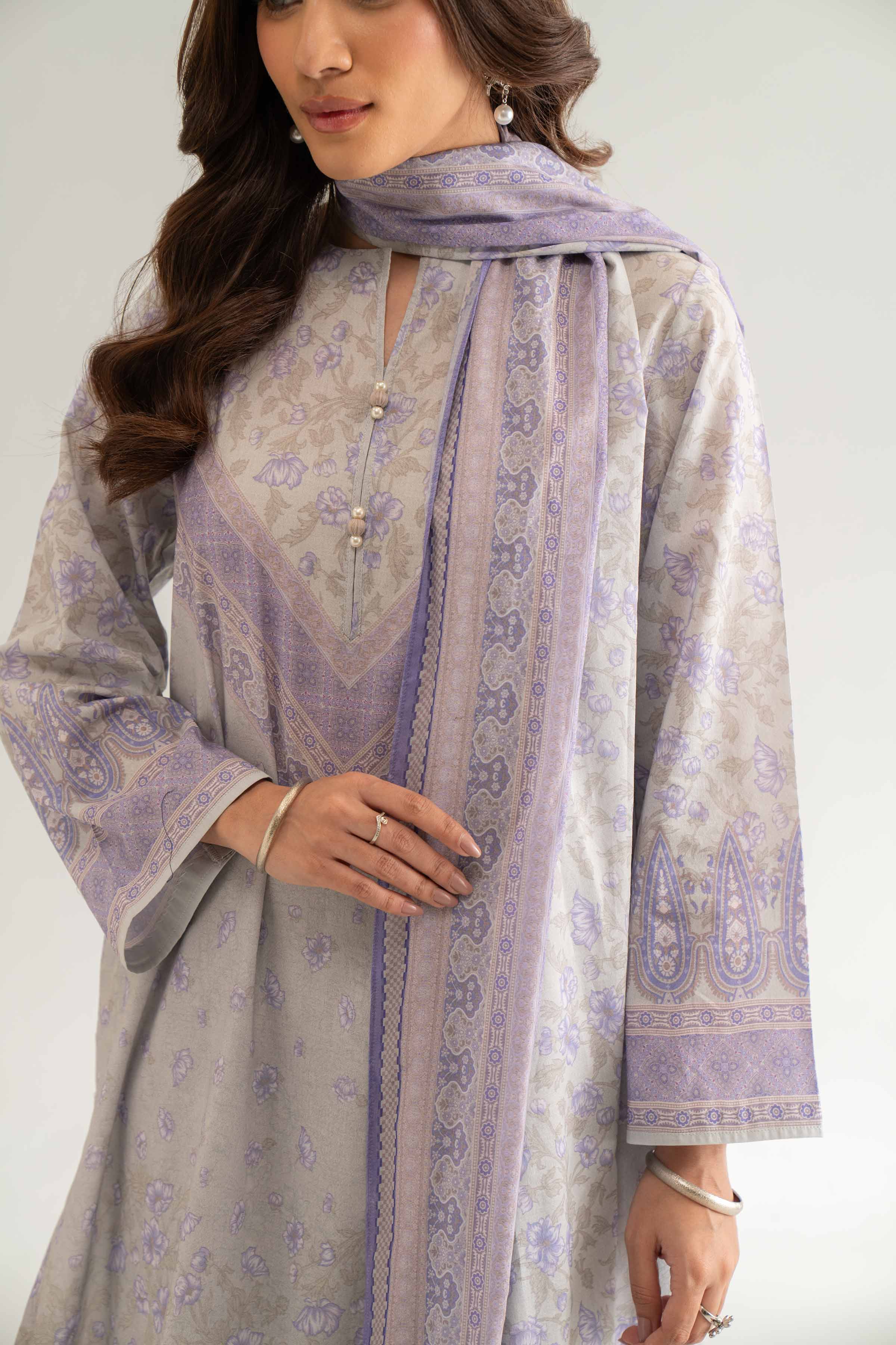 3 Piece - Digital Printed Suit - 42501942 for Women - Unstitched Collection | Nishat | Shop Online