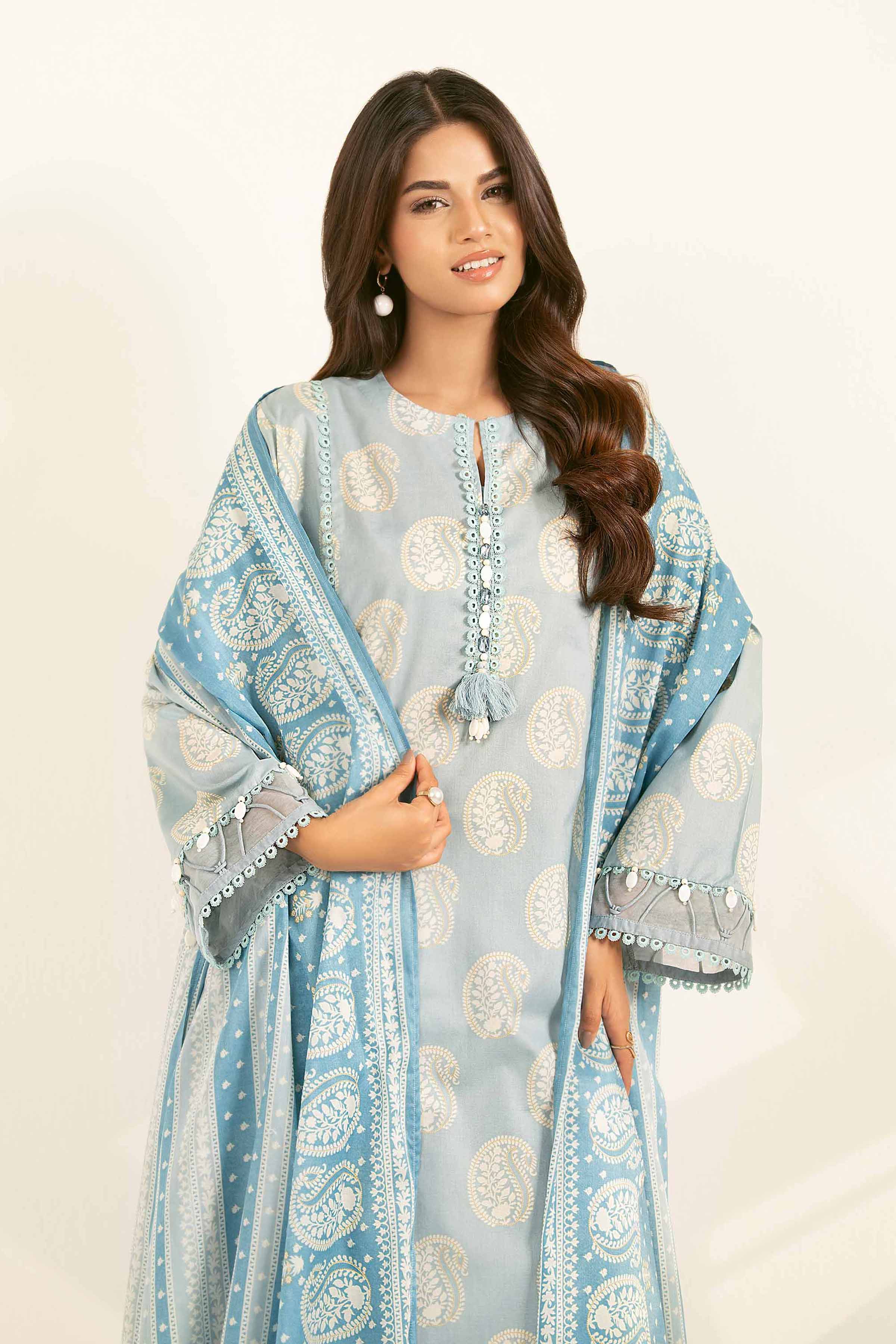 3 Piece - Printed Suit - 42501944 for Women - Unstitched Collection | Nishat | Shop Online