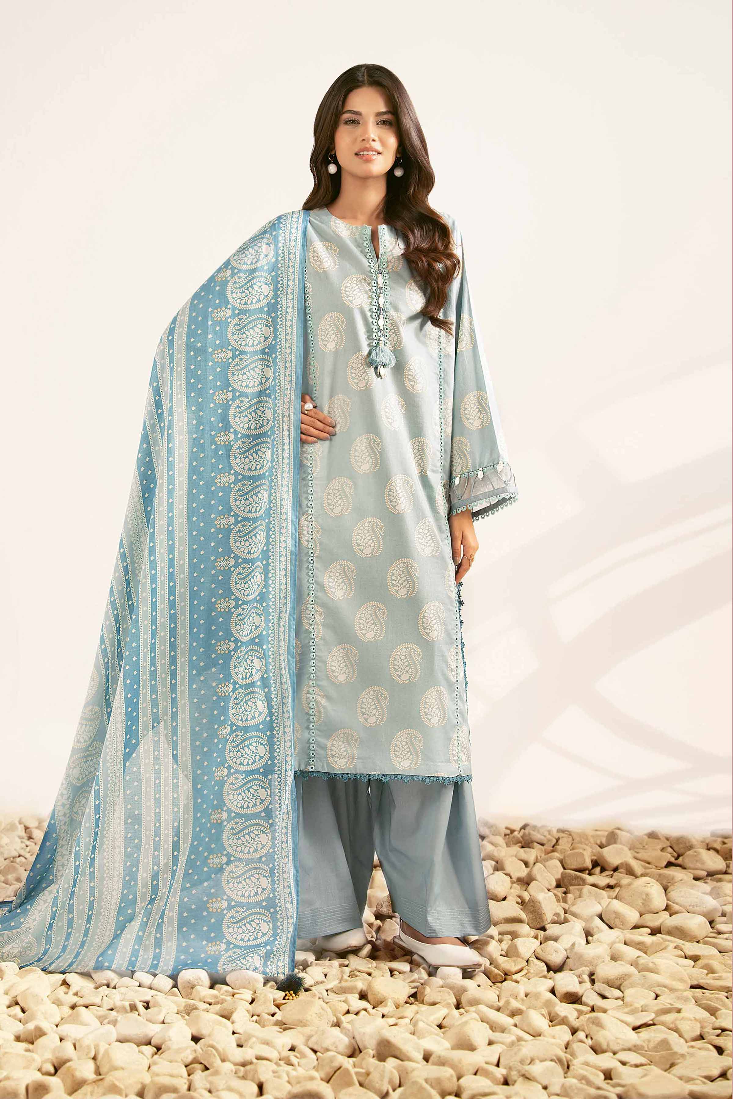 3 Piece - Printed Suit - 42501944 for Women - Unstitched Collection | Nishat | Shop Online