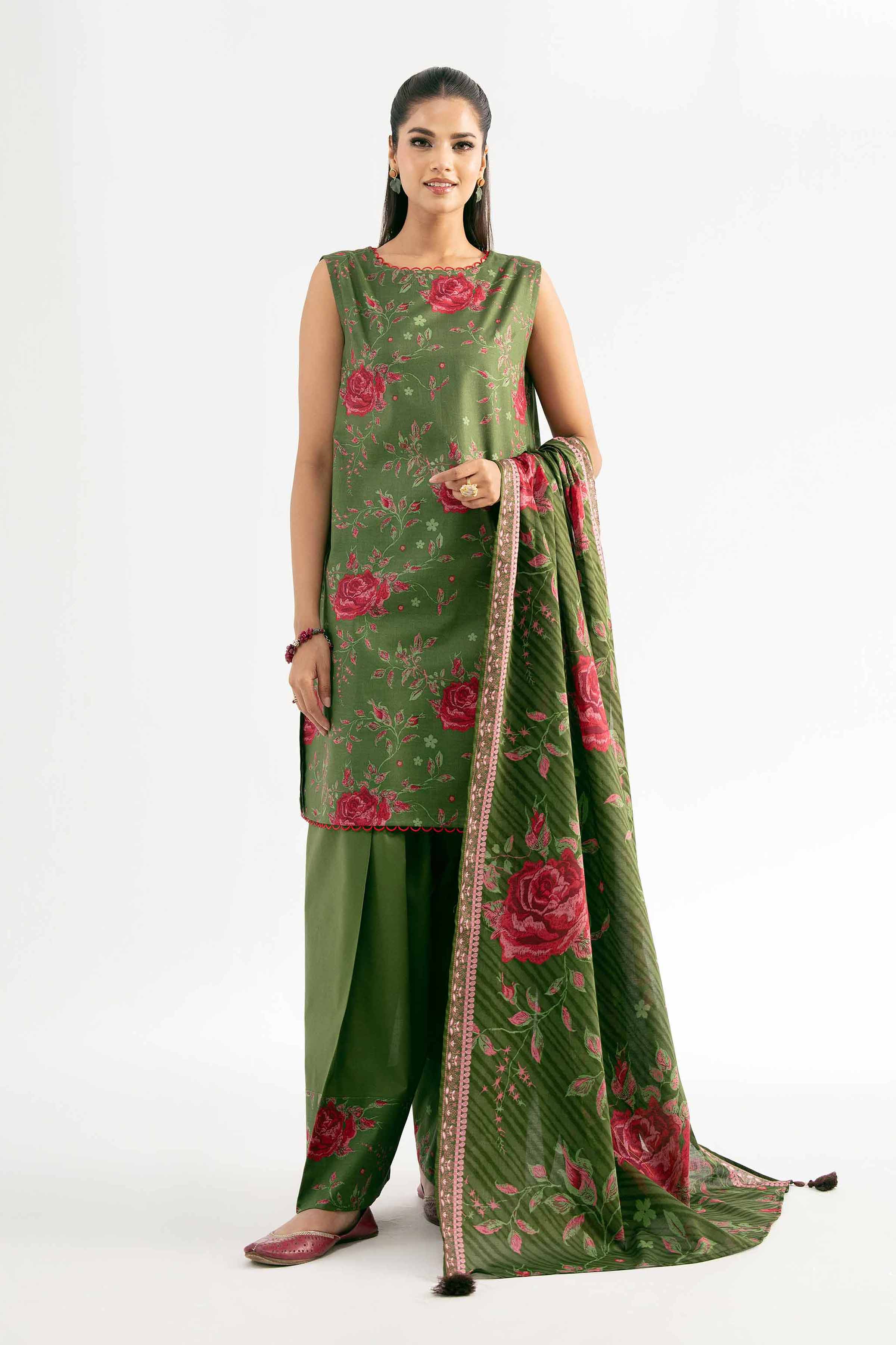 3 Piece - Printed Suit - 42501945 for Women - Unstitched Collection | Nishat | Shop Online