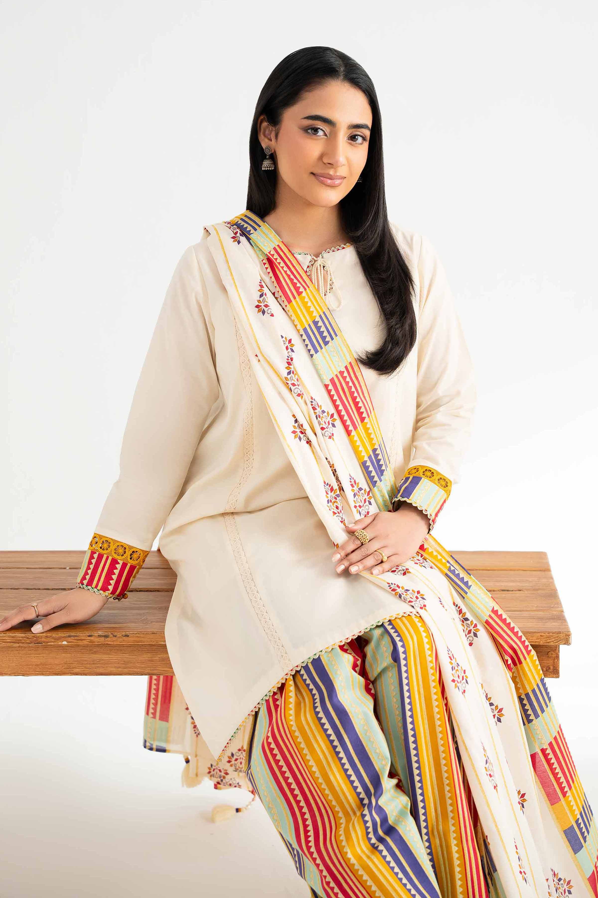 3 Piece - Printed Suit - 42501948 for Women - Unstitched Collection | Nishat | Shop Online