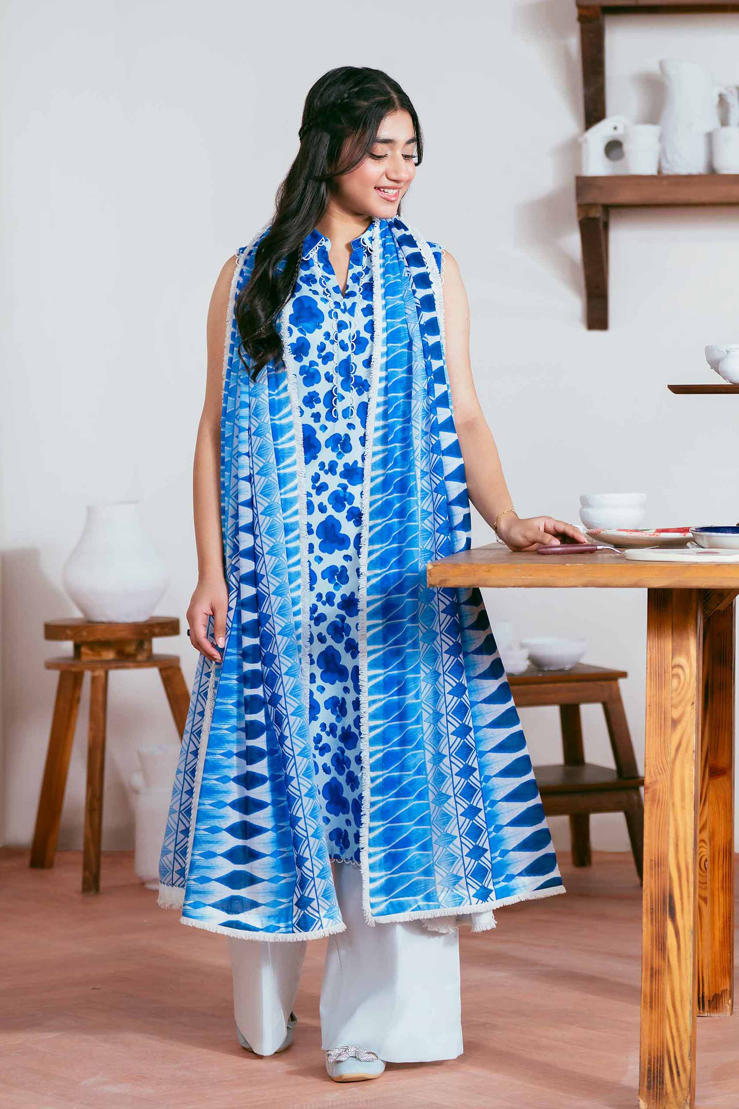 3 Piece - Printed Suit - 42501955 for Women - Unstitched Collection | Nishat | Shop Online