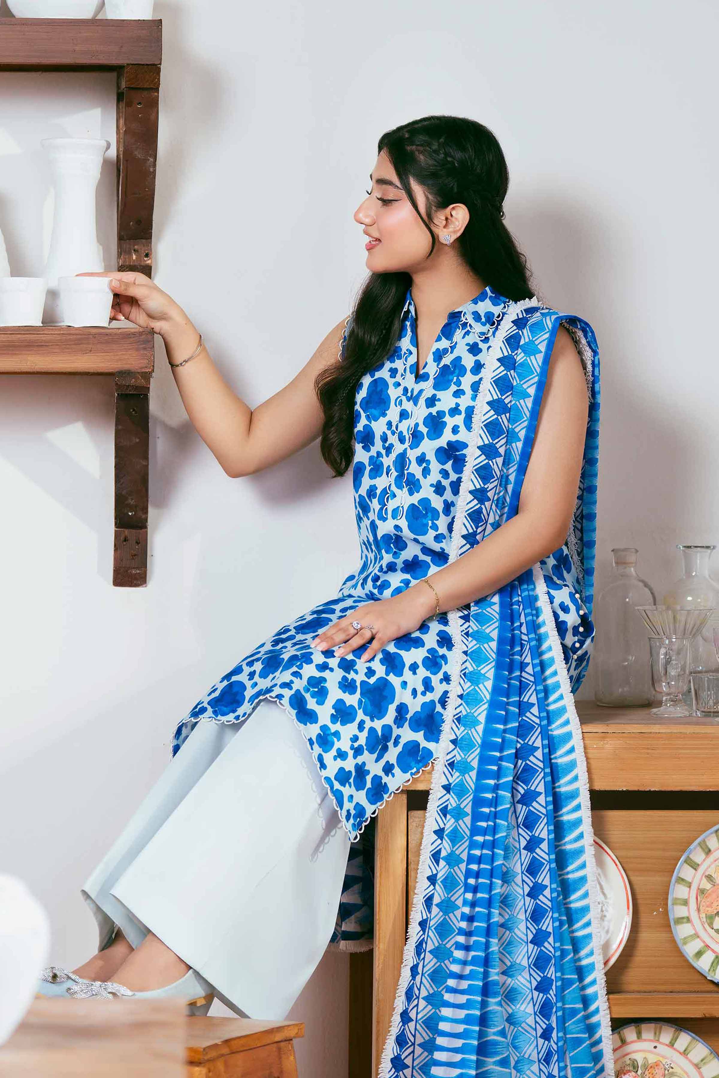 3 Piece - Printed Suit - 42501955 for Women - Unstitched Collection | Nishat | Shop Online