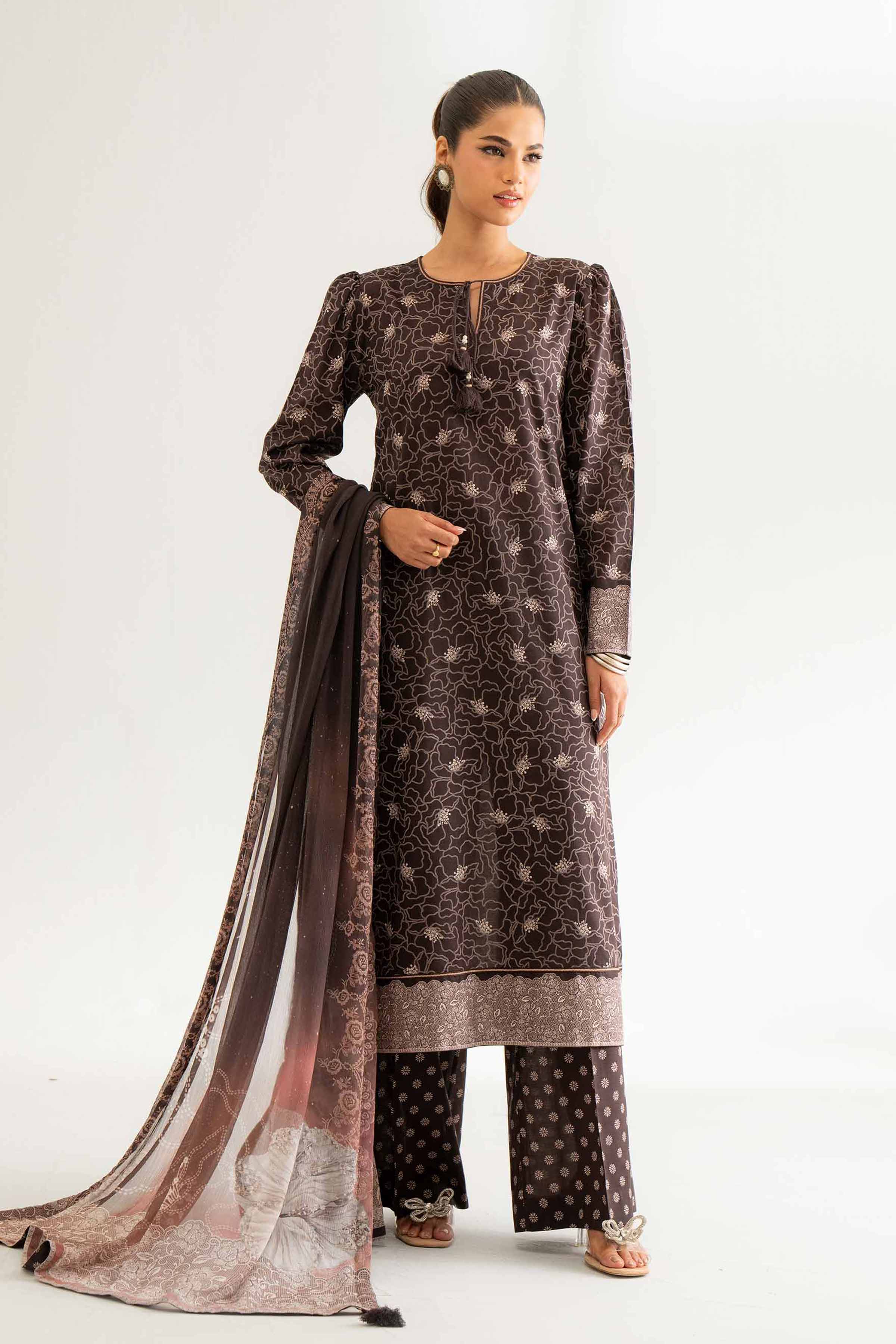 3 Piece - Digital Printed Suit - 42501979 for Women - Unstitched Collection | Nishat | Shop Online