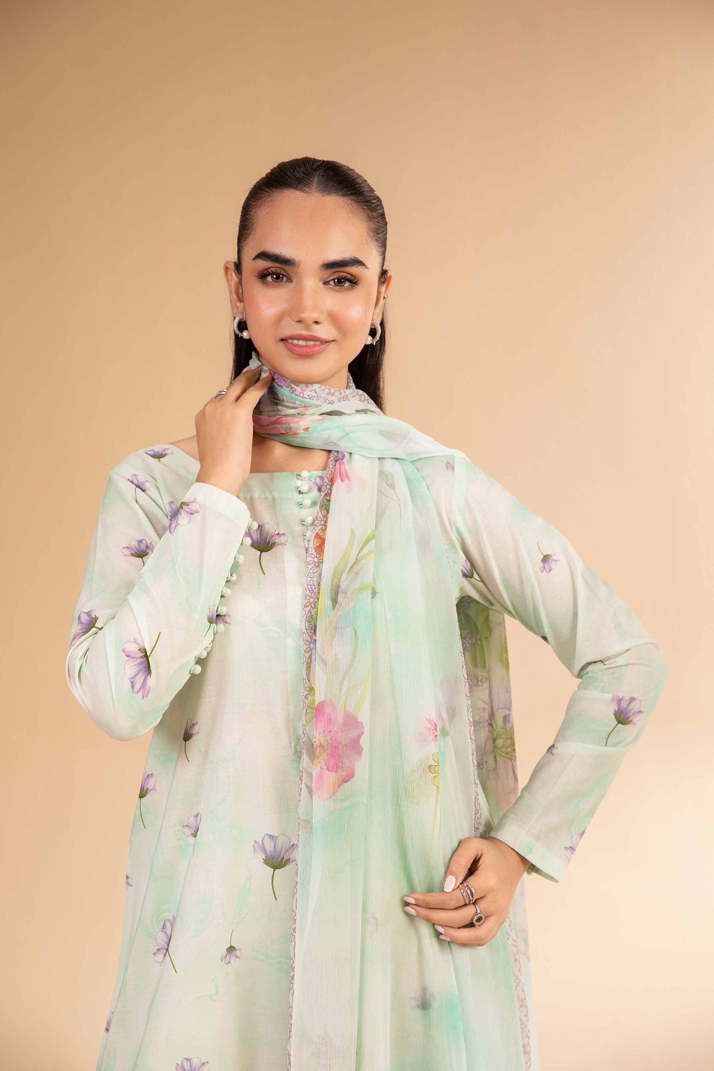 3 Piece - Digital Printed Suit - 42501983 for Women - Unstitched Collection | Nishat | Shop Online