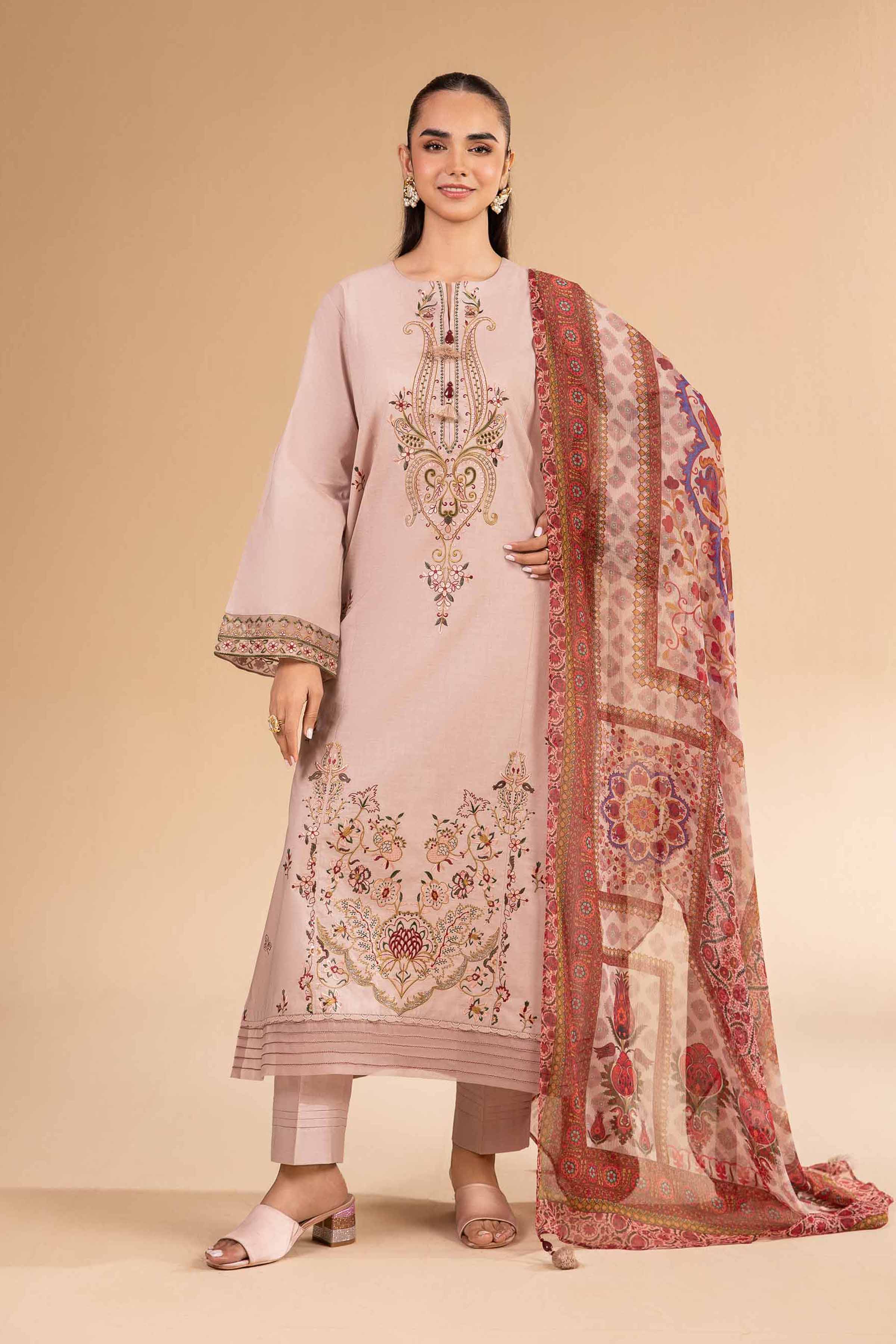 3 Piece - Digital Printed Embroidered Suit - 42501984 for Women - Unstitched Collection | Nishat | Shop Online