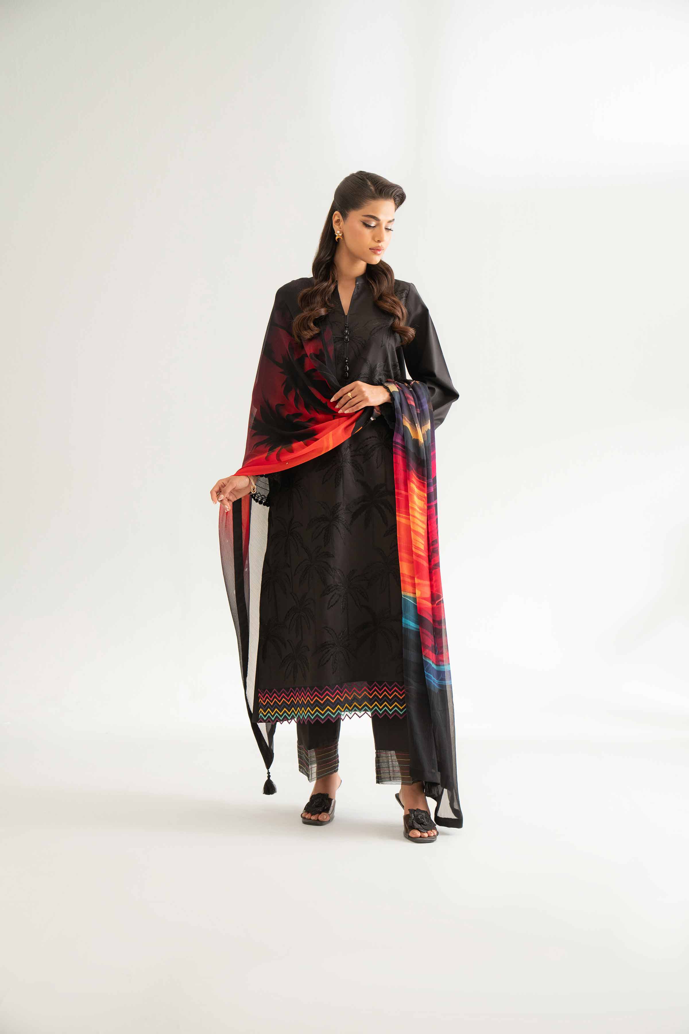 3 Piece - Digital Printed Embroidered Suit - 42501986 for Women - Unstitched Collection | Nishat | Shop Online