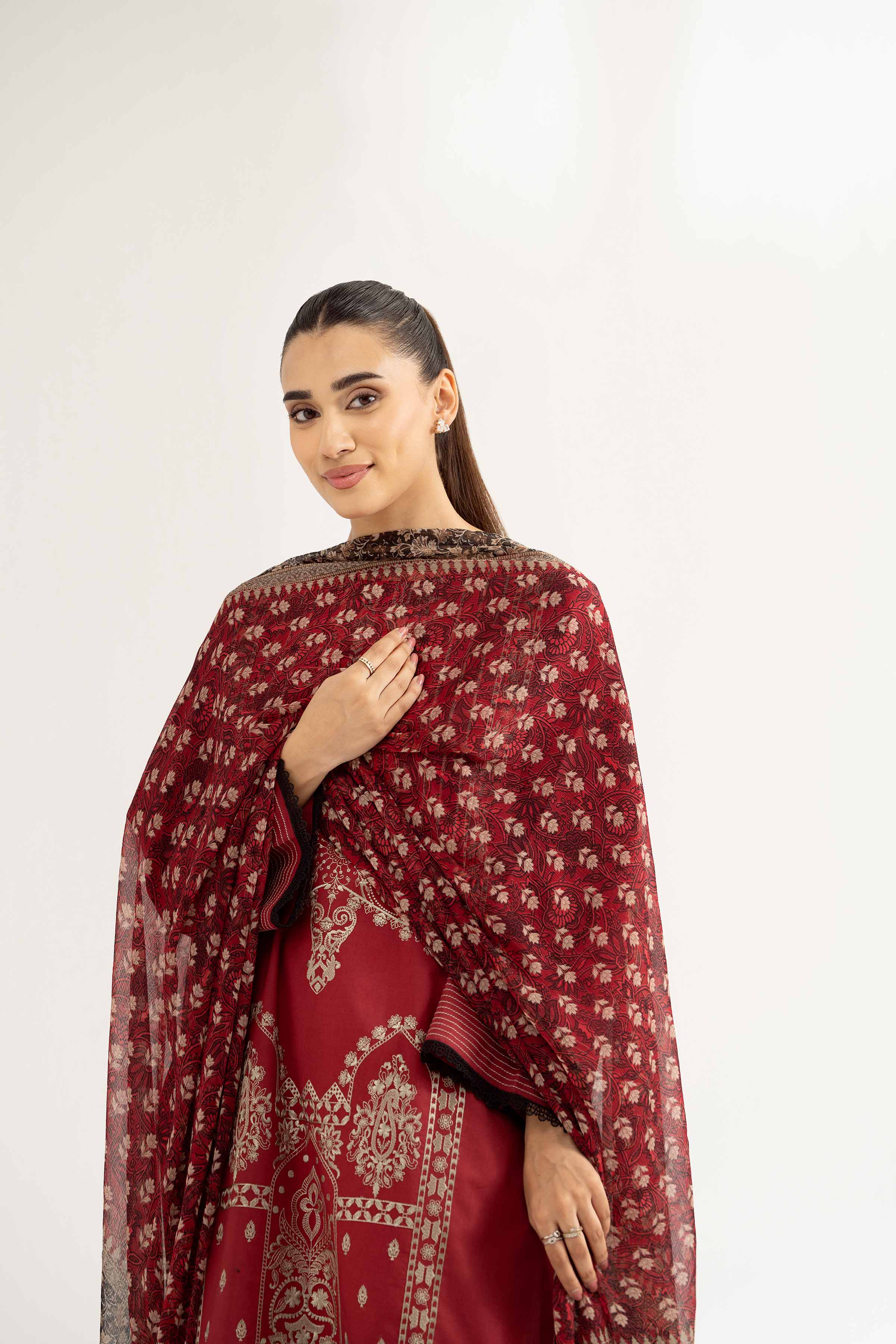 3 Piece - Digital Printed Embroidered Suit - 42501988 for Women - Unstitched Collection | Nishat | Shop Online