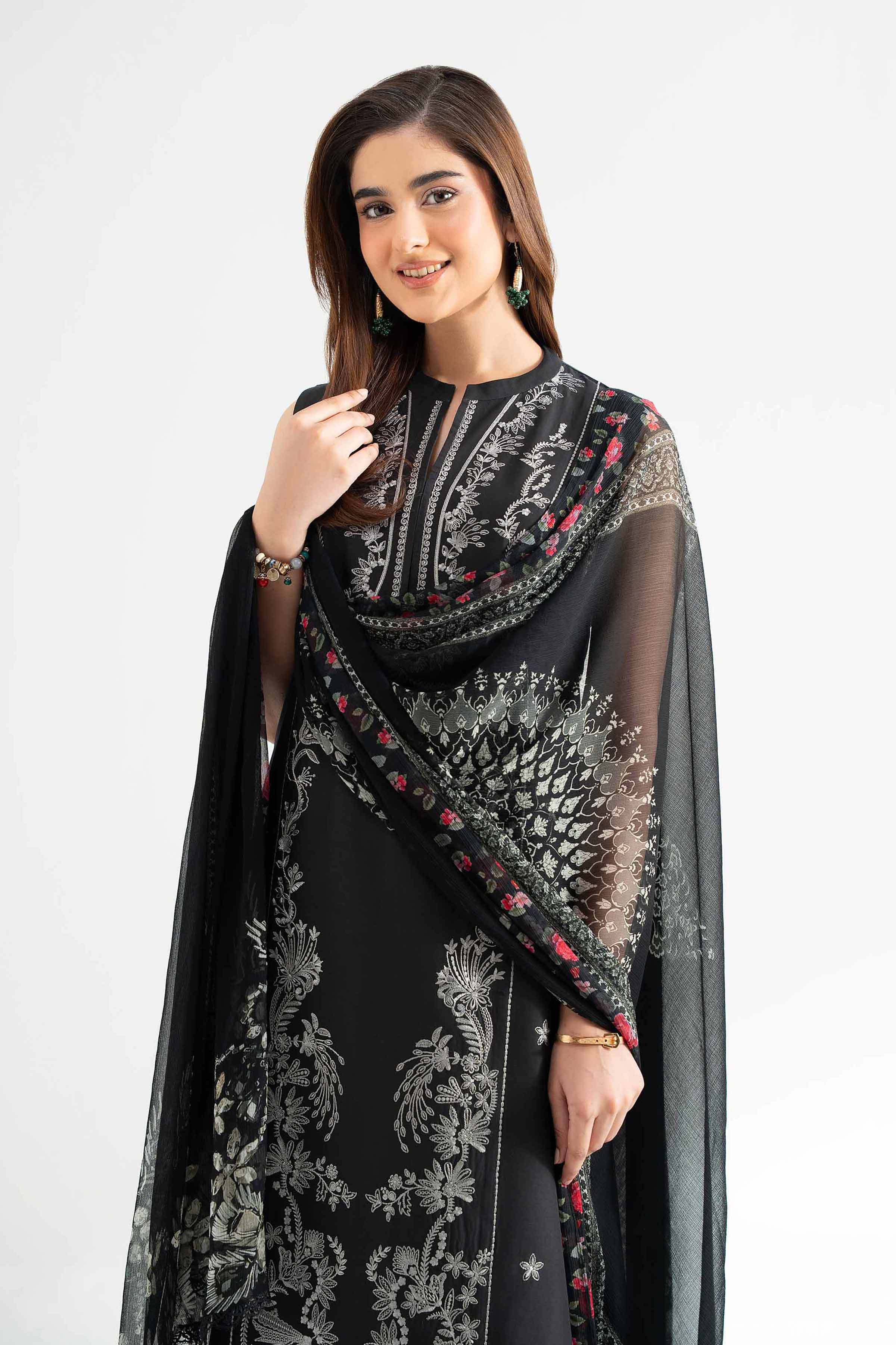 3 Piece - Digital Printed Embroidered Suit - 42501990 for Women - Unstitched Collection | Nishat | Shop Online