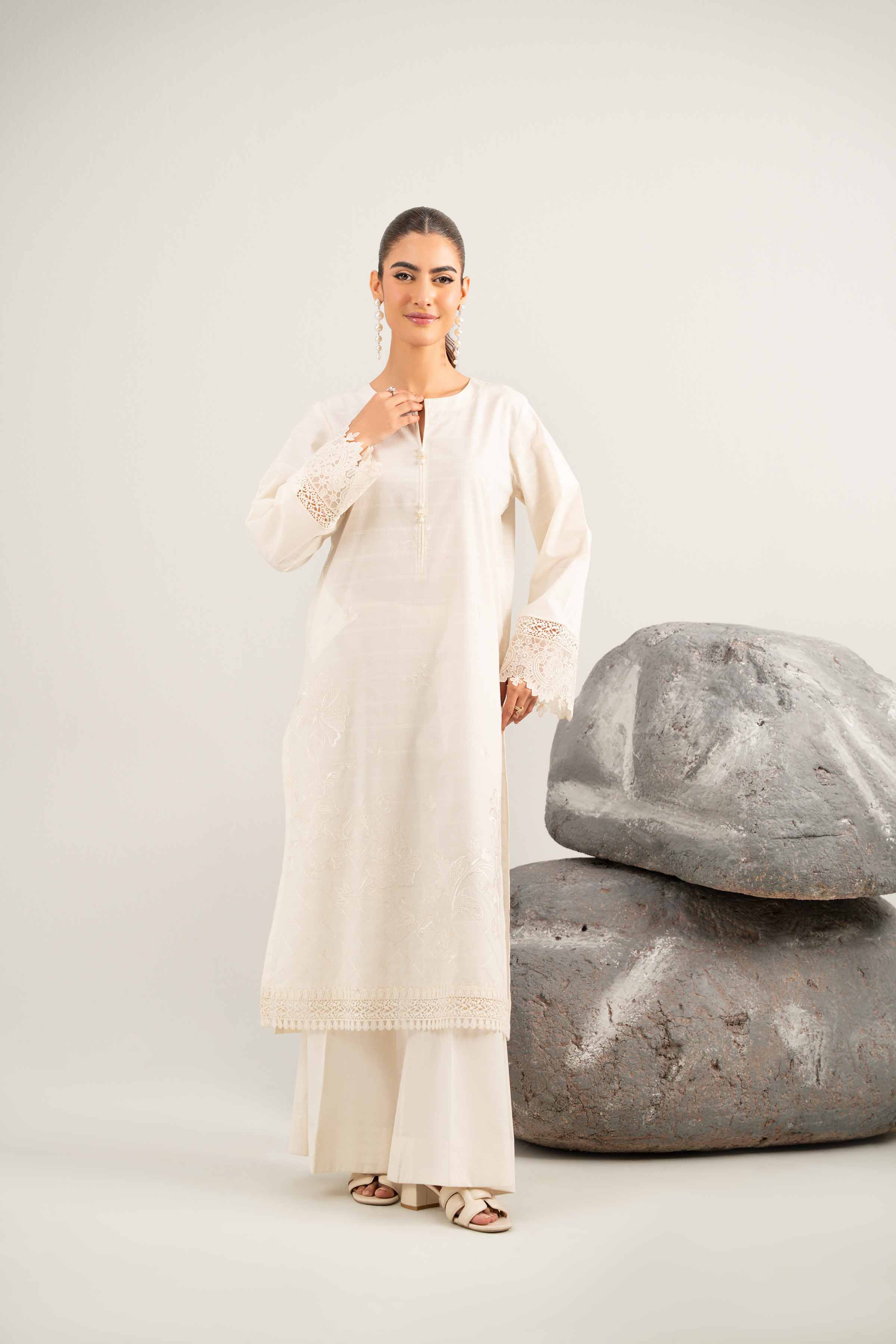 2 Piece - Embroidered Suit - 42501994 for Women - Unstitched Collection | Nishat | Shop Online