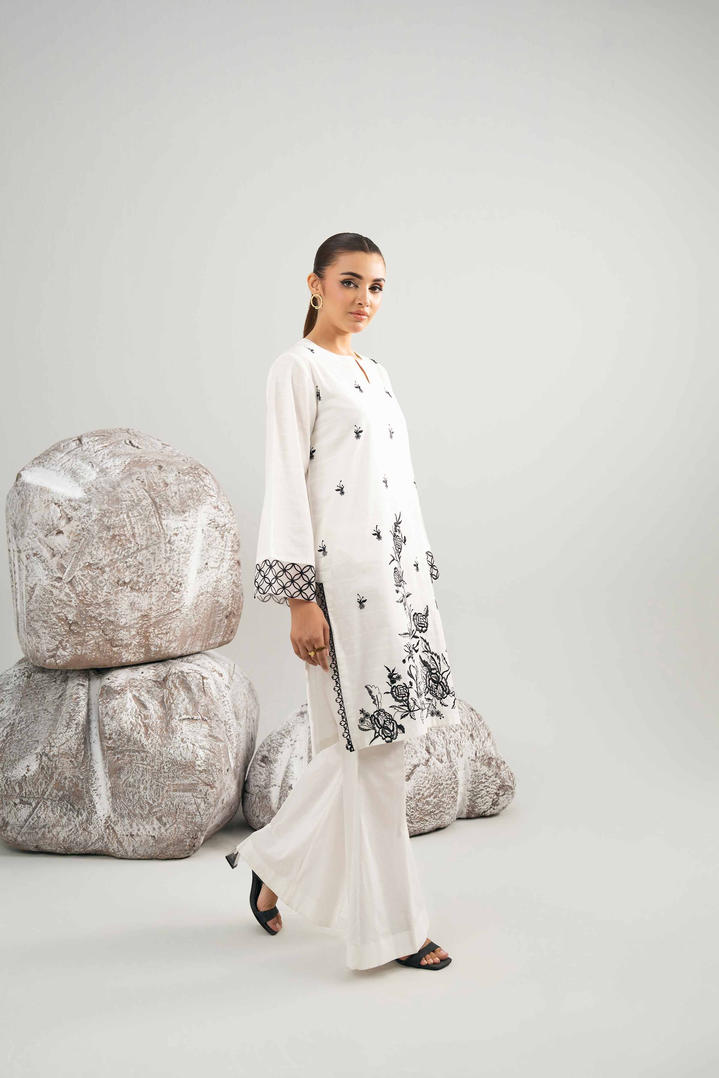 2 Piece - Embroidered Suit - 42501998 for Women - Unstitched Collection | Nishat | Shop Online