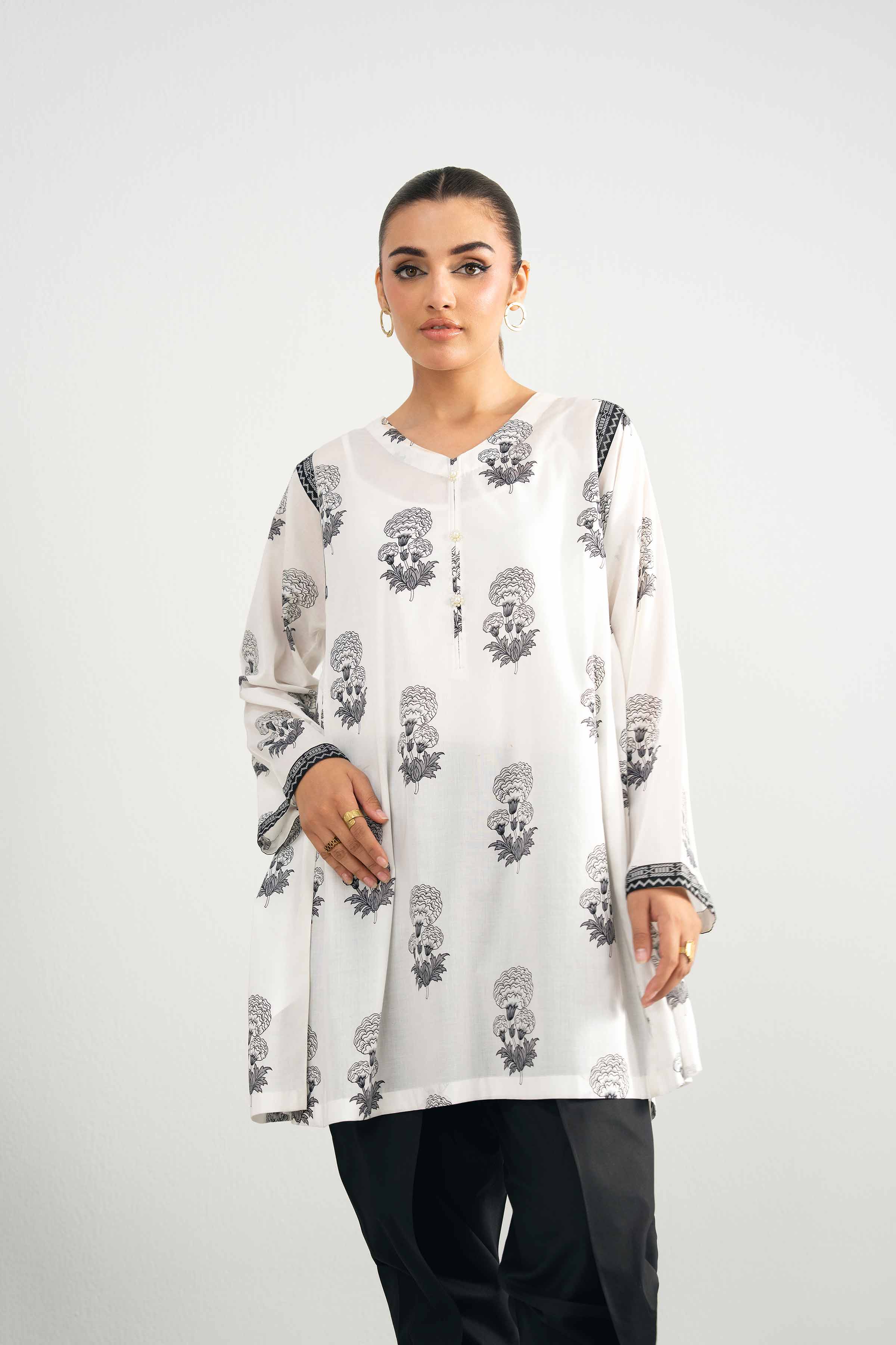 2 Piece - Printed Suit - 42501999 for Women - Unstitched Collection | Nishat | Shop Online