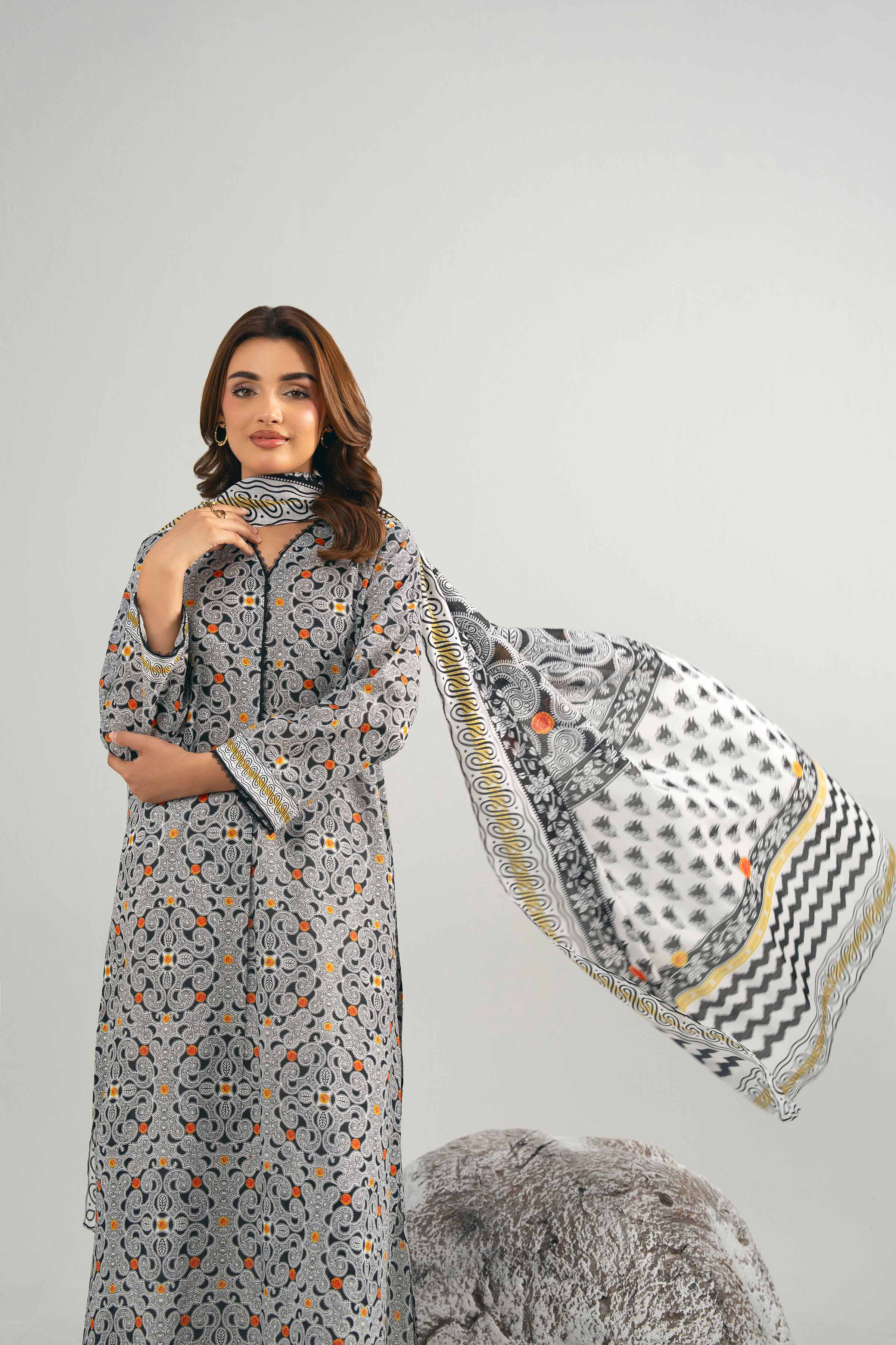 2 Piece - Digital Printed Suit - 42502007 for Women - Unstitched Collection | Nishat | Shop Online