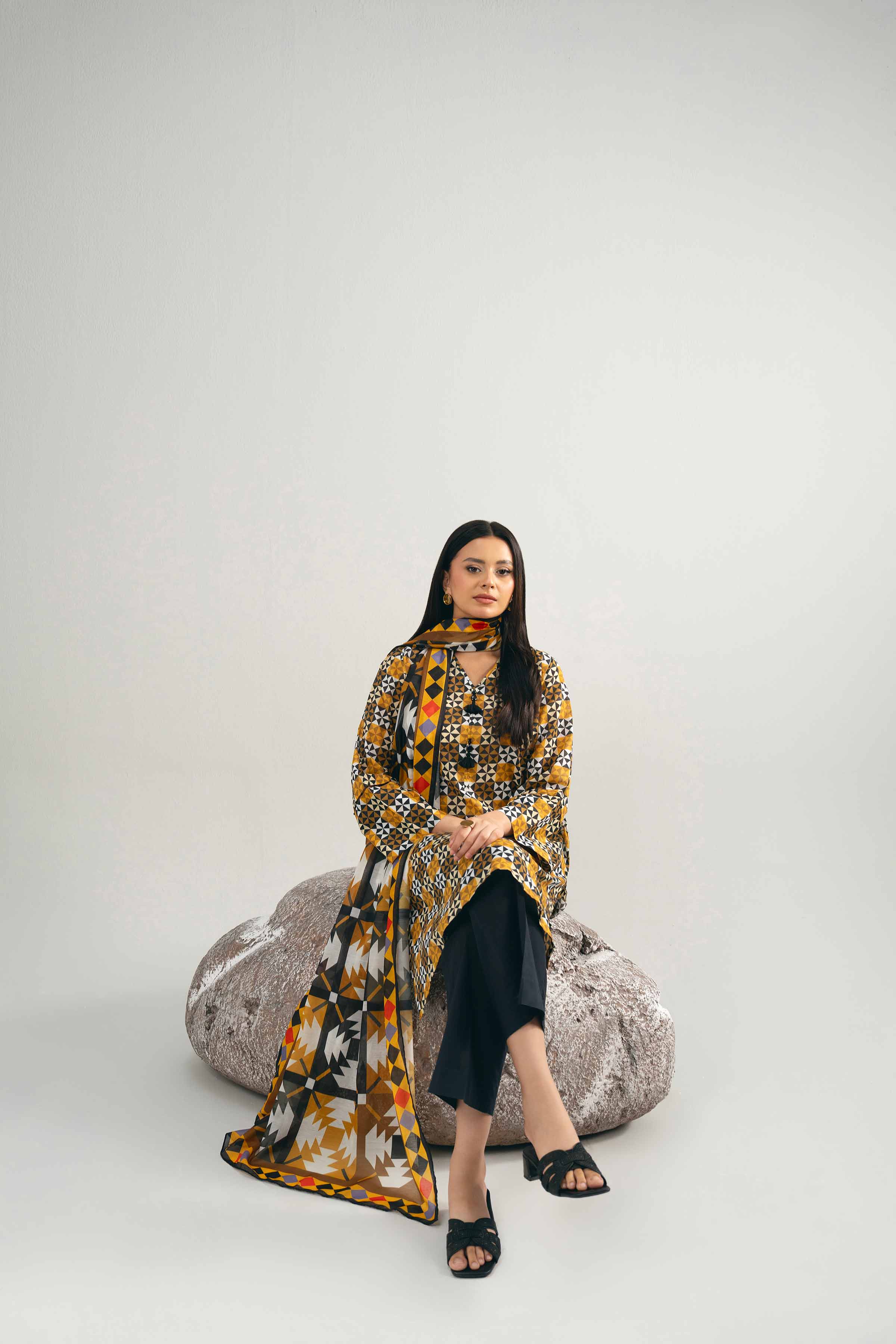 2 Piece - Digital Printed Suit - 42502008 for Women - Unstitched Collection | Nishat | Shop Online