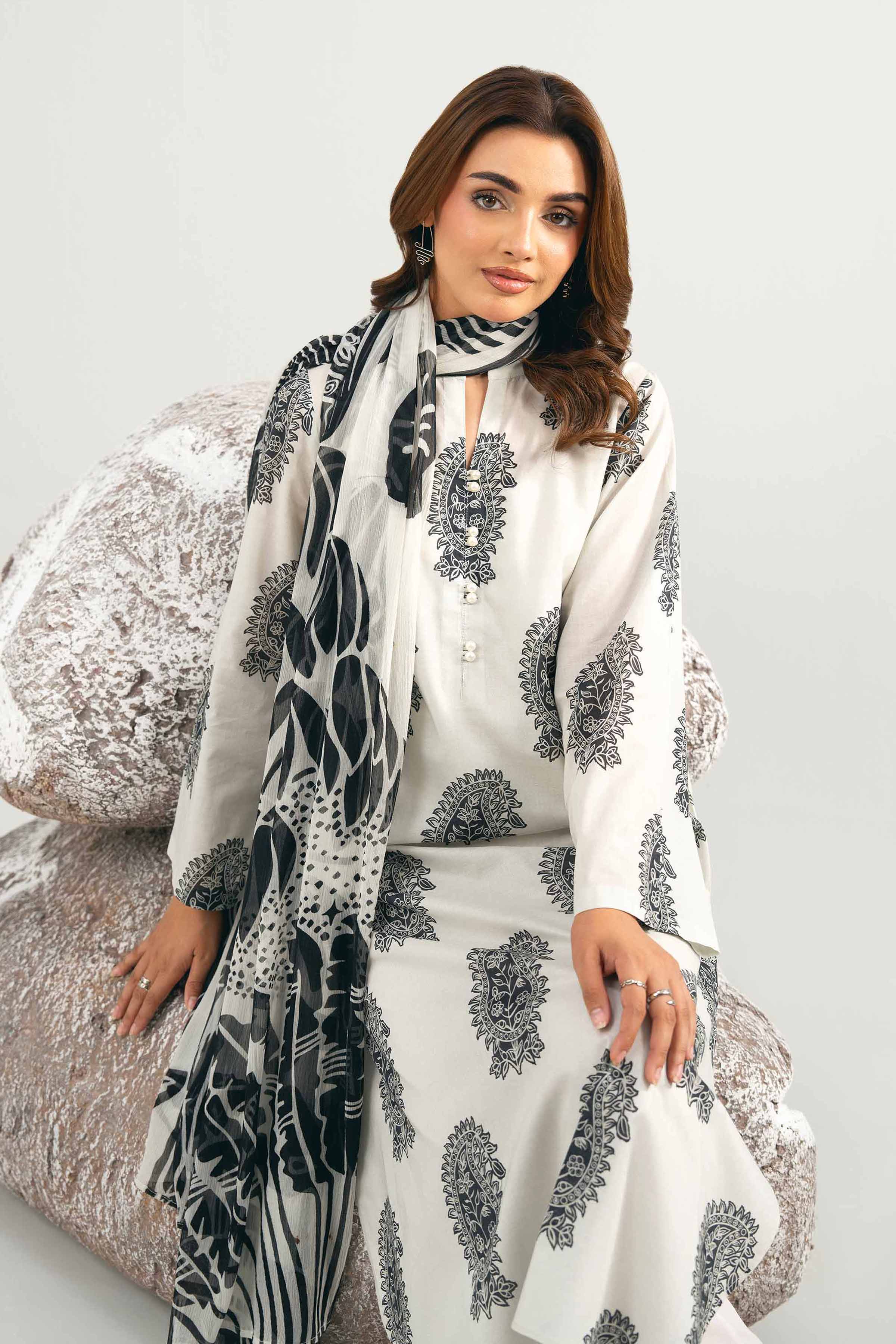 2 Piece - Digital Printed Suit - 42502010 for Women - Unstitched Collection | Nishat | Shop Online